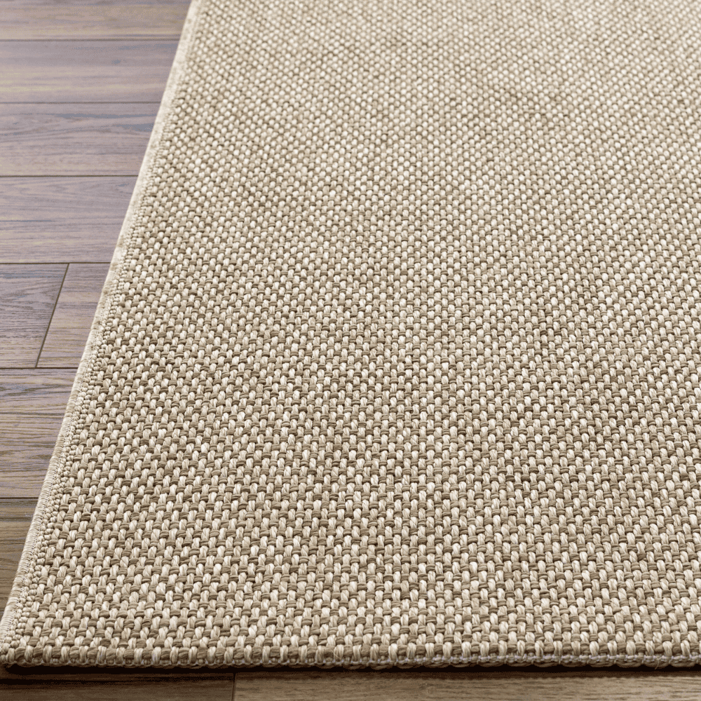 Birdie Machine Woven Outdoor Rug - Light Beige | Durable & Weather-Resistant Patio Carpet for Garden, Deck, Poolside & Porch Decor