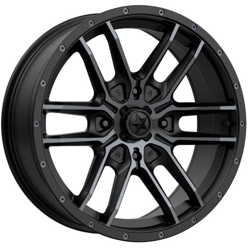 MA43 14x7 4x137 Black Truck Wheel Rim 10mm Offset - M43-04737 | Perfect for Off-Roading, Truck Upgrades & Custom Builds
