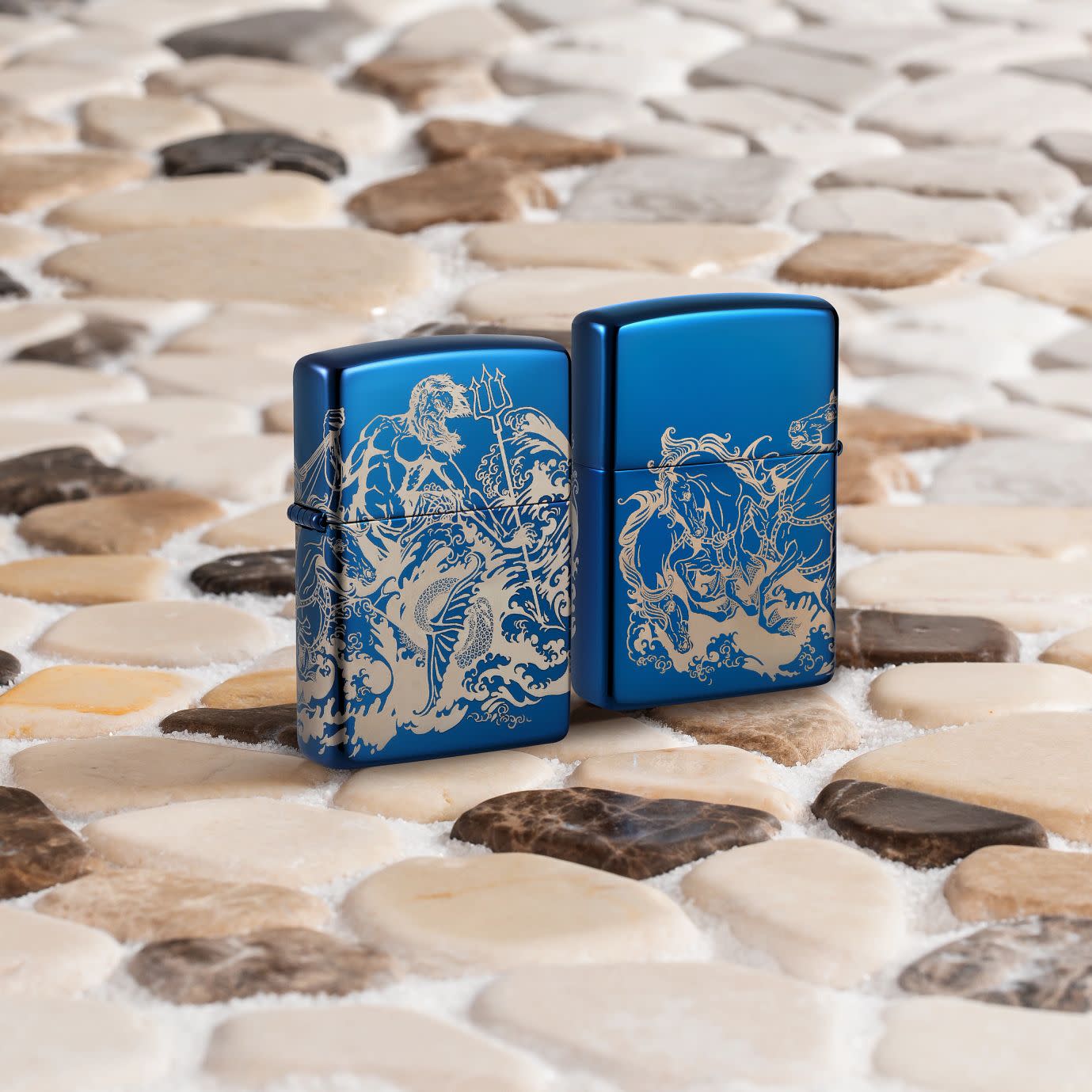 Atlantis Design High Polish Blue 360 Photo Image - Perfect for Home Decor, Wall Art, and Office Display