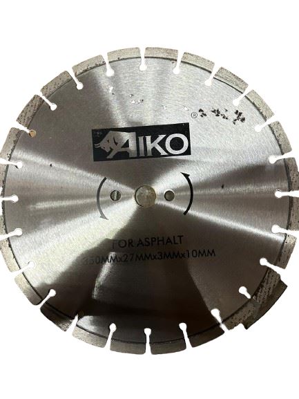 Aiko 14-Inch 350mm Diamond Blade for Asphalt Cutting - Premium DB LDS05 350M Model | Perfect for Road Construction, Concrete Sawing & Asphalt Removal Projects