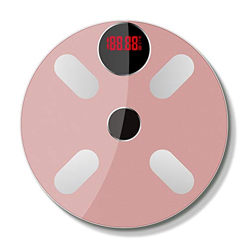 Smart Bluetooth Body Fat Scale - Accurate Digital Bathroom Weight Scale with USB Charging, Rose Gold - Perfect for Home Gym, Fitness Tracking & Health Monitoring