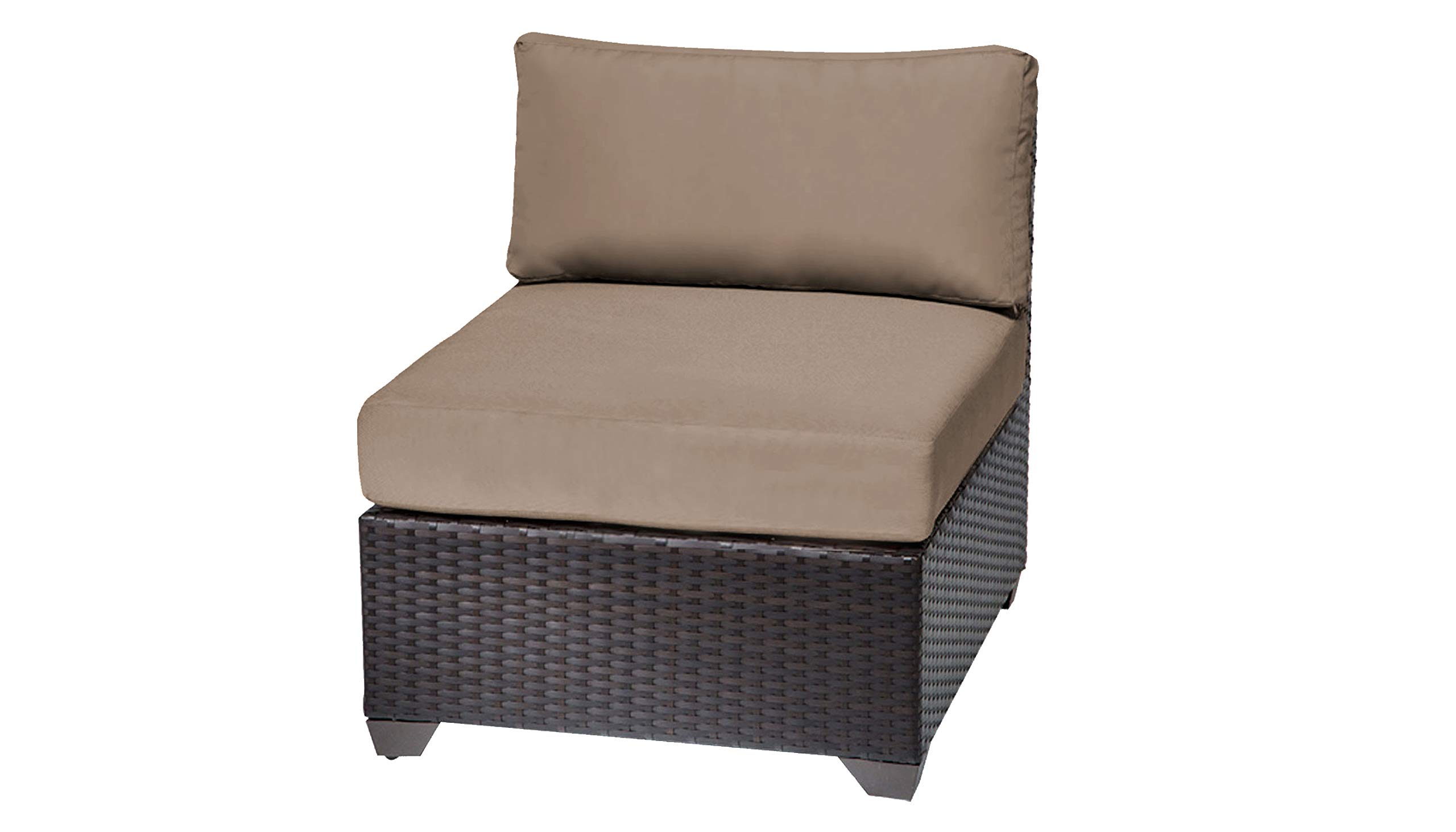 TK Classics BARBADOS-11d-NAVY 11-Piece Outdoor Wicker Patio Furniture Set in Navy Blue - Perfect for Poolside, Garden, and Backyard Relaxation