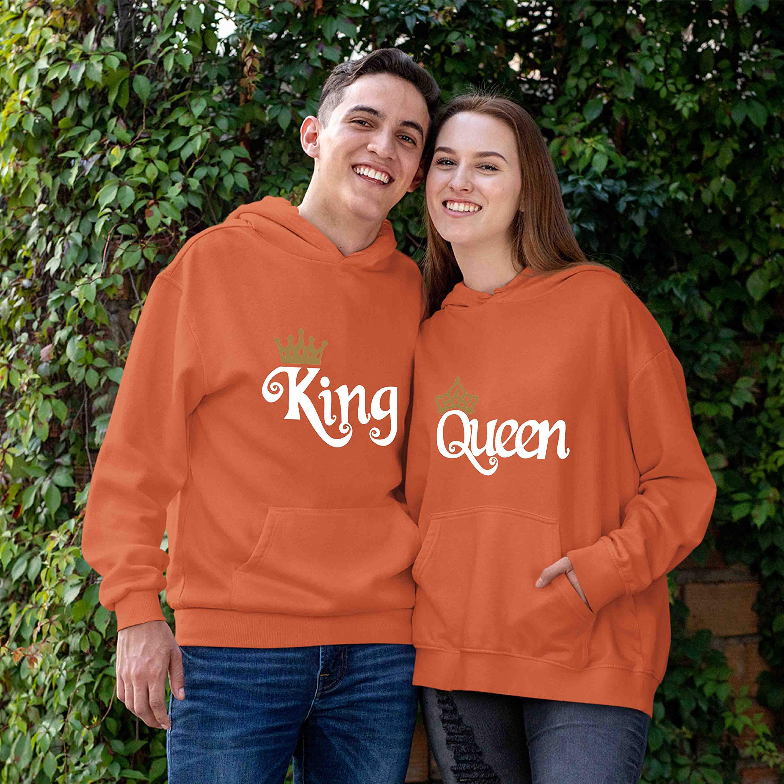 Best Unisex Family Hoodies with Kangaroo Pocket for Couples | Queen & King Matching Hoodies for Cozy Nights & Outdoor Adventures