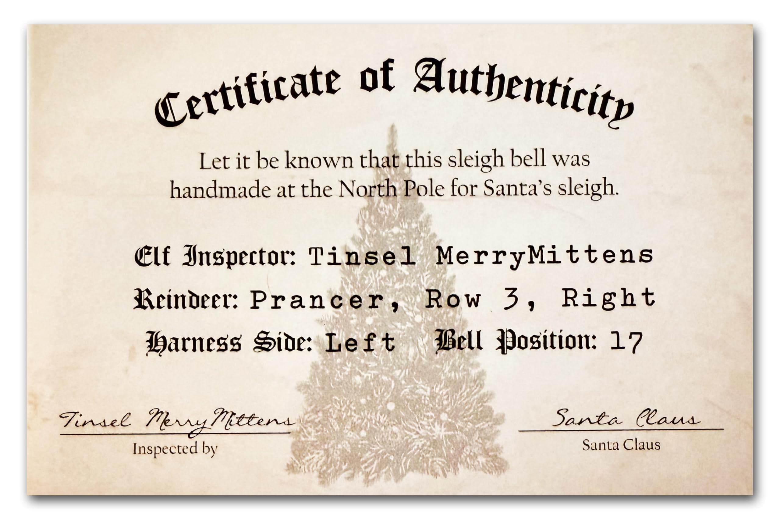 Polar Express Sleigh Bell with Round Trip Ticket & Certificate of Authenticity - Perfect for Christmas Decorations, Holiday Gifts, and Collectible Memorabilia