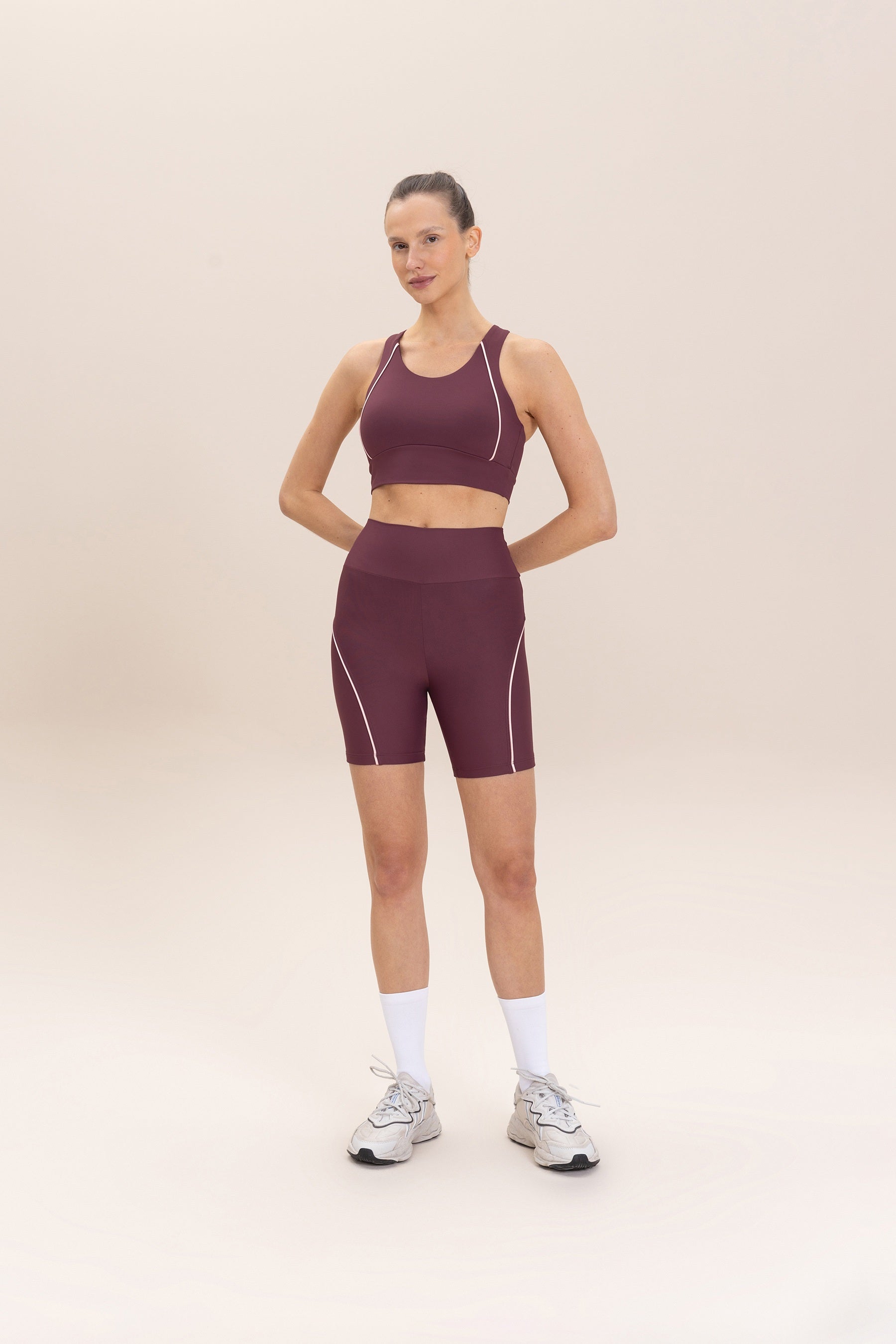 Sense Pro® Piping Long Shorts - Comfortable Athletic Running Shorts for Men with Side Pockets - Perfect for Gym, Jogging & Casual Wear