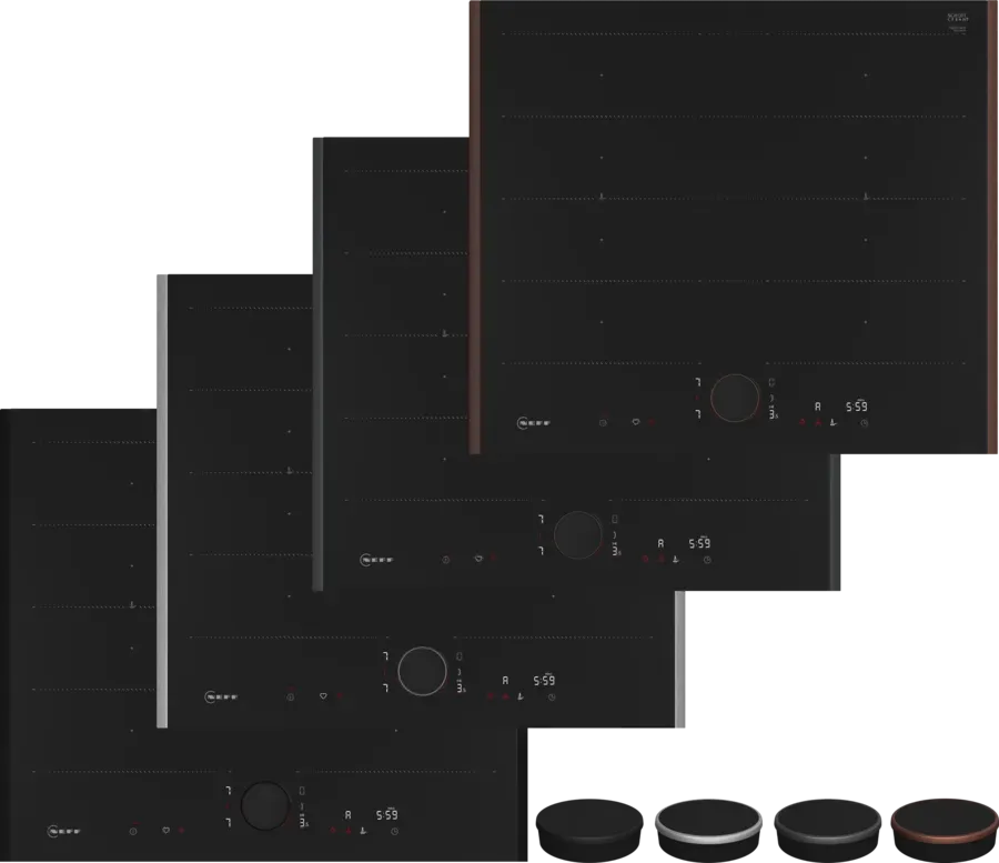 Neff 60cm Flex Induction Cooktop N90 T66YYY4C0H - Fast & Energy Efficient Electric Stove for Modern Kitchens - Perfect for Home Cooking, Boiling & Frying