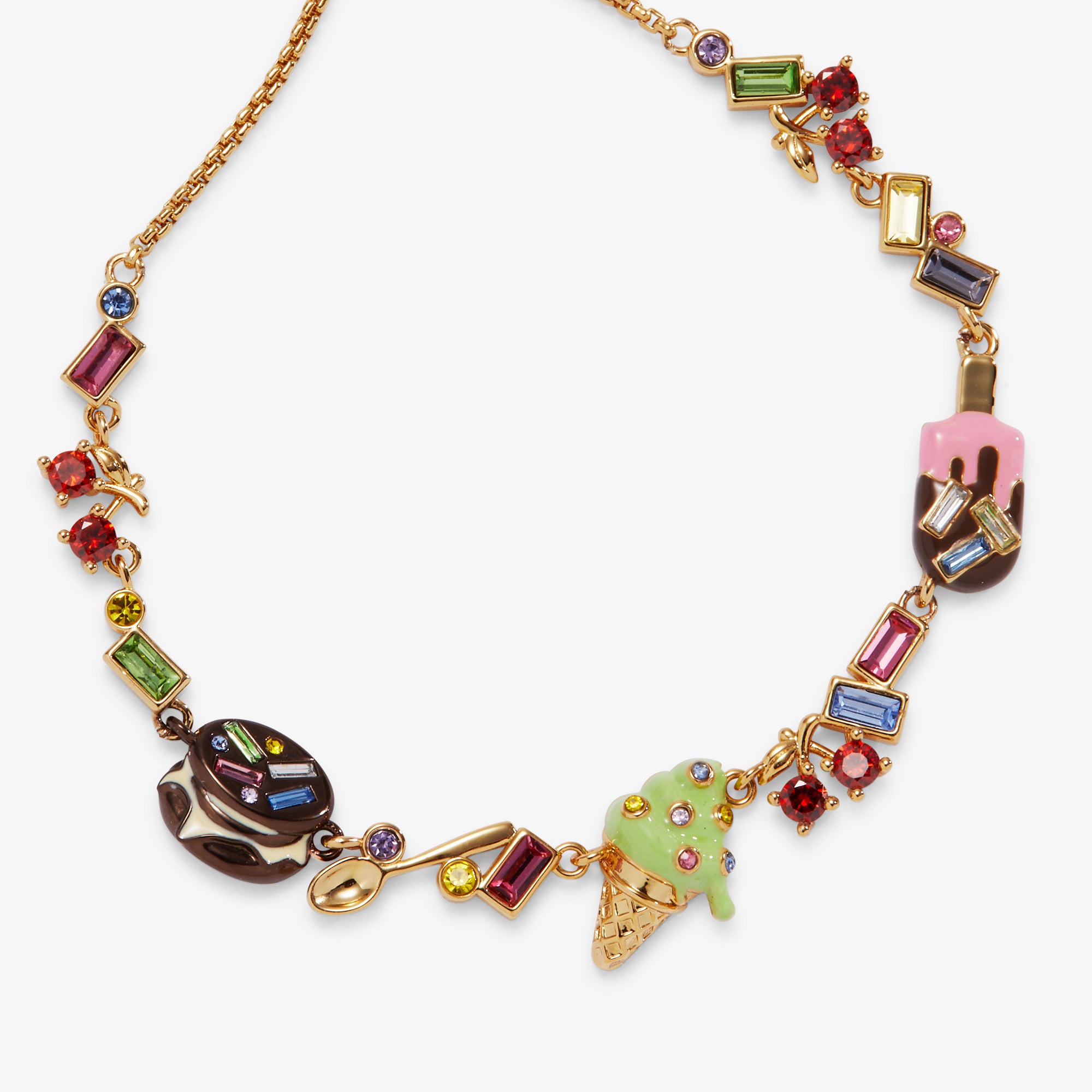 Trendy Ice Cream Bolo Bracelet for Women - Adjustable Beaded Charm Anklet - Perfect for Summer Outfits, Beach Parties & Festival Fashion