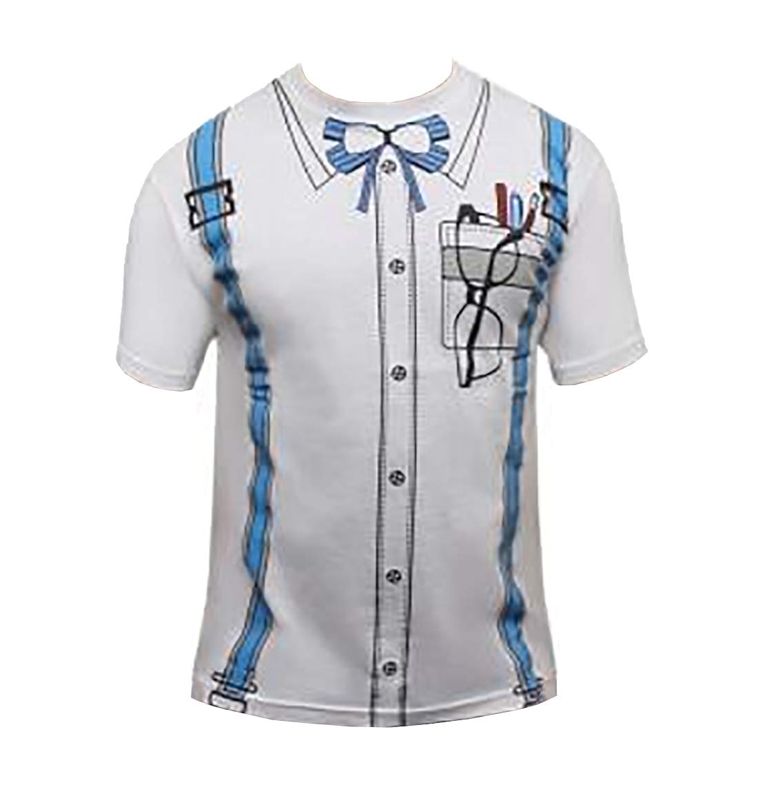 Rimi Hanger Men's Short Sleeve Graphic T-Shirt - Funny Nerd Print Casual Tee for Adults (S-XXL) - Perfect for Costume Parties, Cosplay Events & Geeky Gift Giving