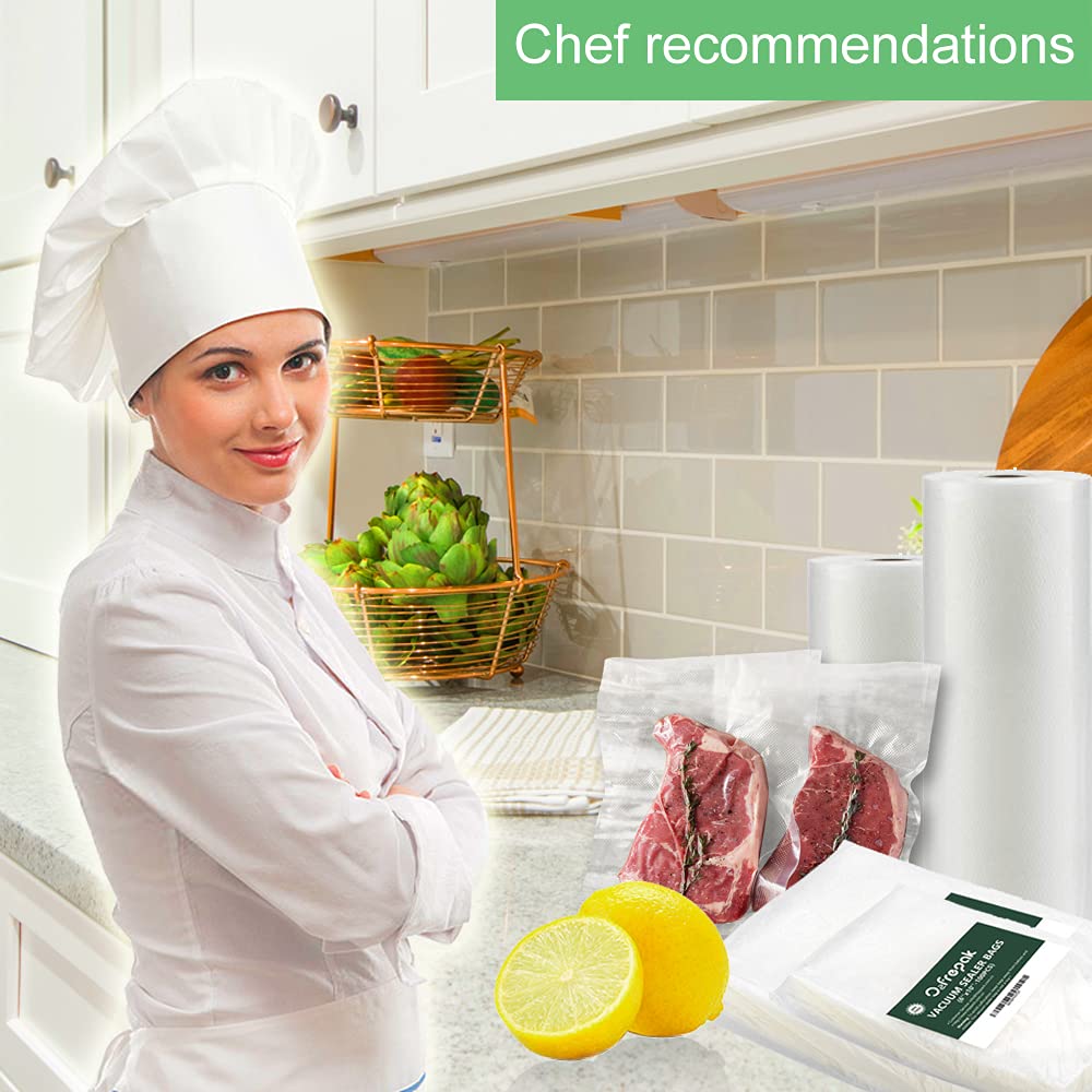 Premium BPA-Free Heavy Duty Vacuum Sealer Bags for Food Storage - Extra Thick Sous Vide Vacuum Seal Bags for Meat, Fish, Vegetables & Meal Prep - Ideal for Freezing, Sous Vide Cooking & Long-Term Food Preservation