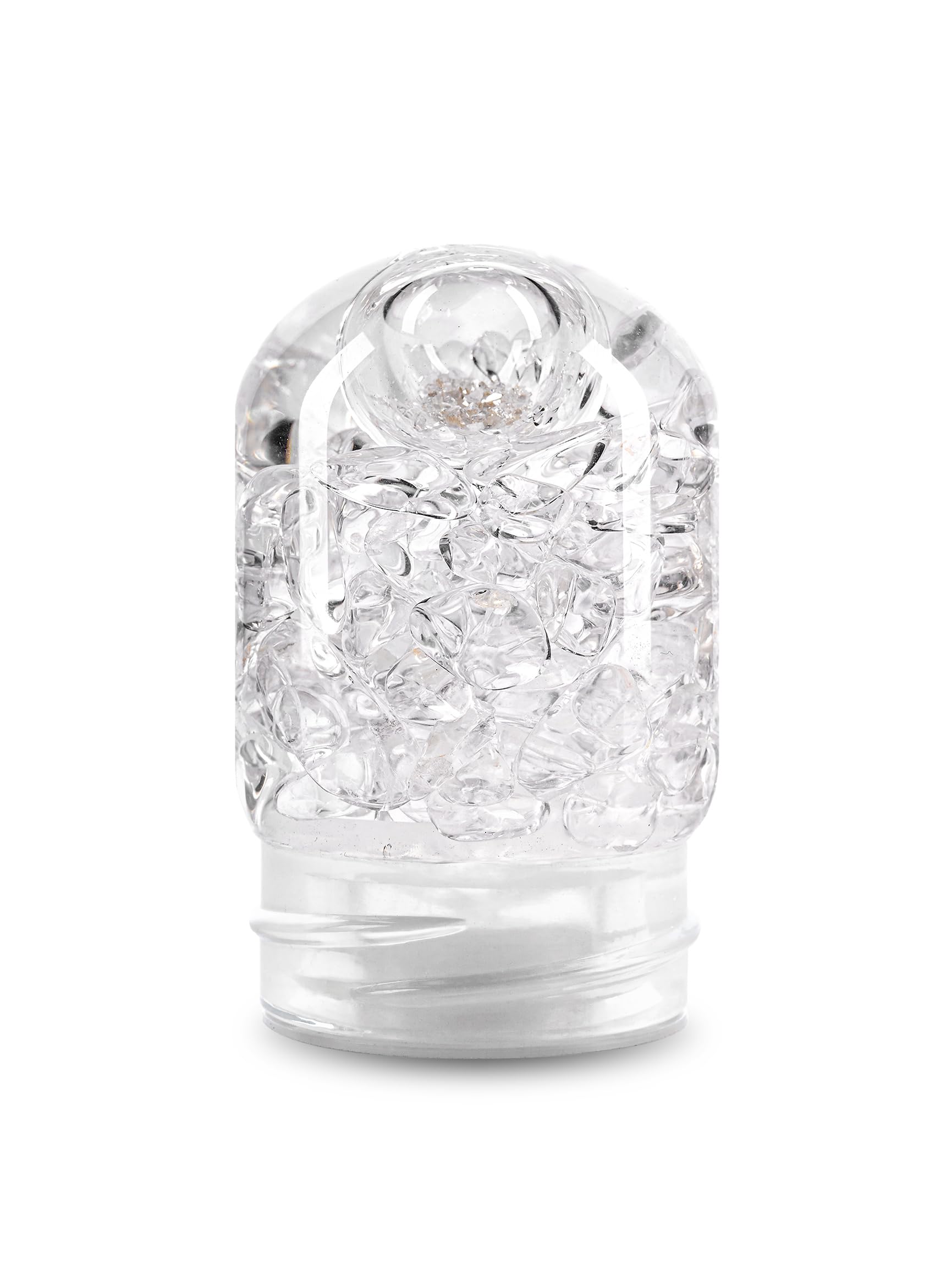VitaJuwel GemPod DIAMONDS | Genuine Diamond Slivers (4ct) & Clear Quartz Crystal Water Bottle Insert - Energizing Infuser for Enhanced Hydration | Perfect for Yoga, Meditation & Wellness Routines