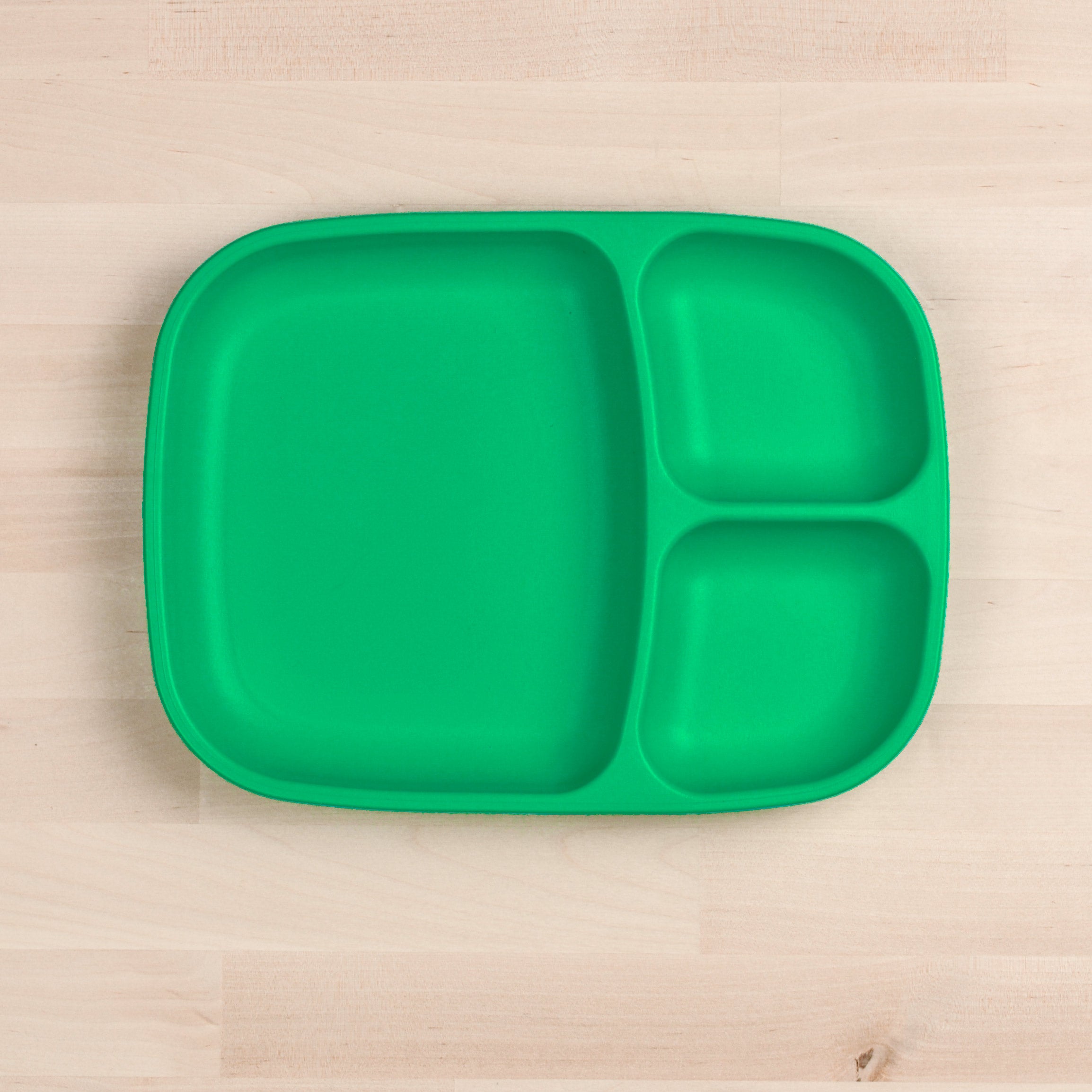 Re Play Divided Plate Large - BPA-Free, Eco-Friendly Kids Dinnerware for Toddlers & Babies - Perfect for Home, School, and Travel Meals