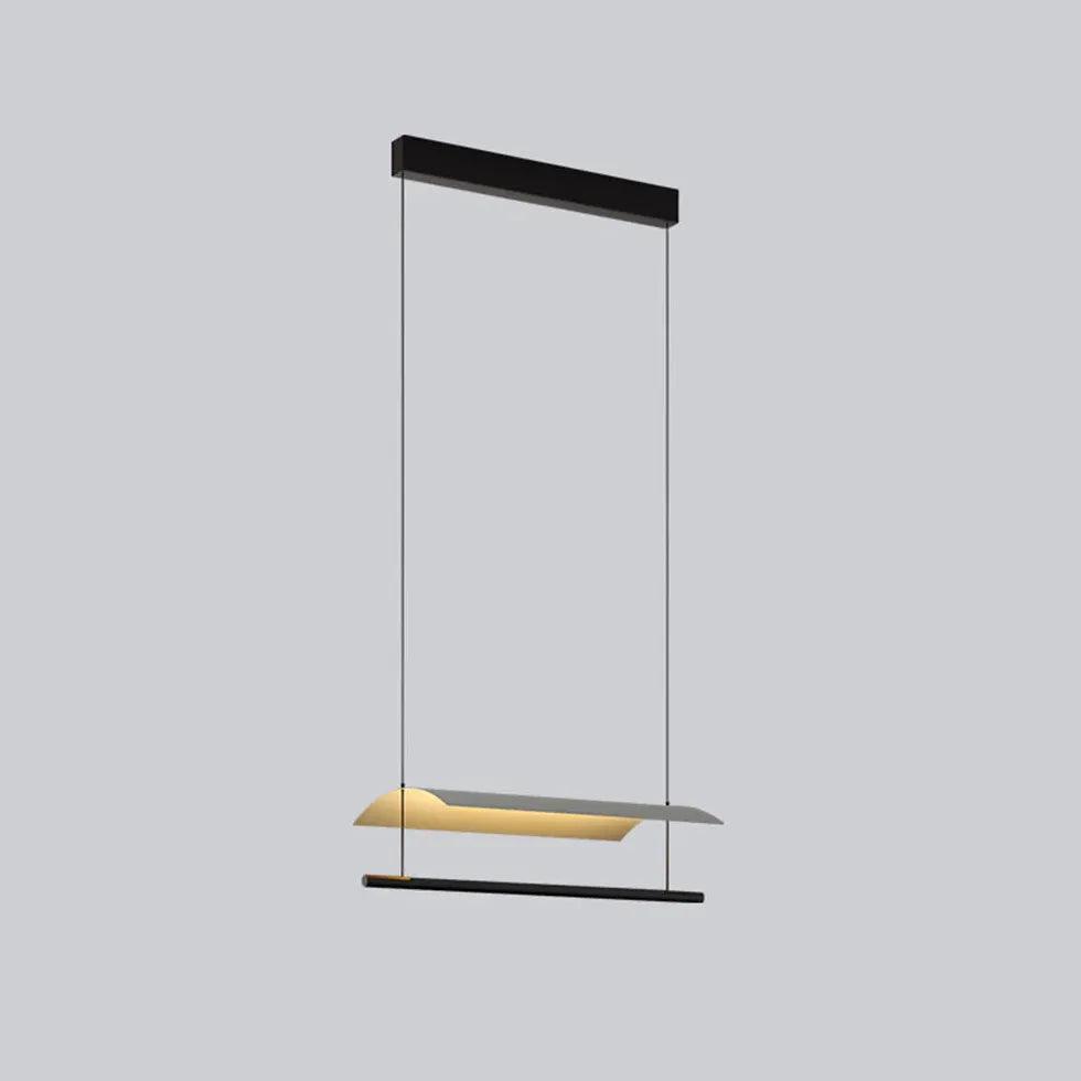 Modern Minimalist Linear Pendant Light for Office - Sleek Hanging LED Fixture with Adjustable Height, Perfect for Conference Rooms, Desks & Workspaces