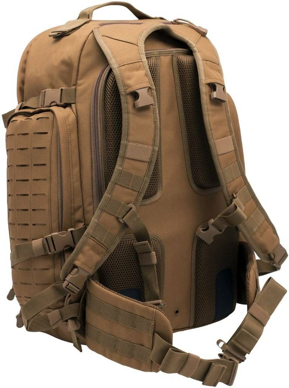 LAPG Atlas 72 Hour Tactical Backpack for Men & Women - Large MOLLE System Military Backpack for Hiking, Hunting & Survival - Durable Bug Out Bag for Outdoor Adventures & Emergency Preparedness - Black