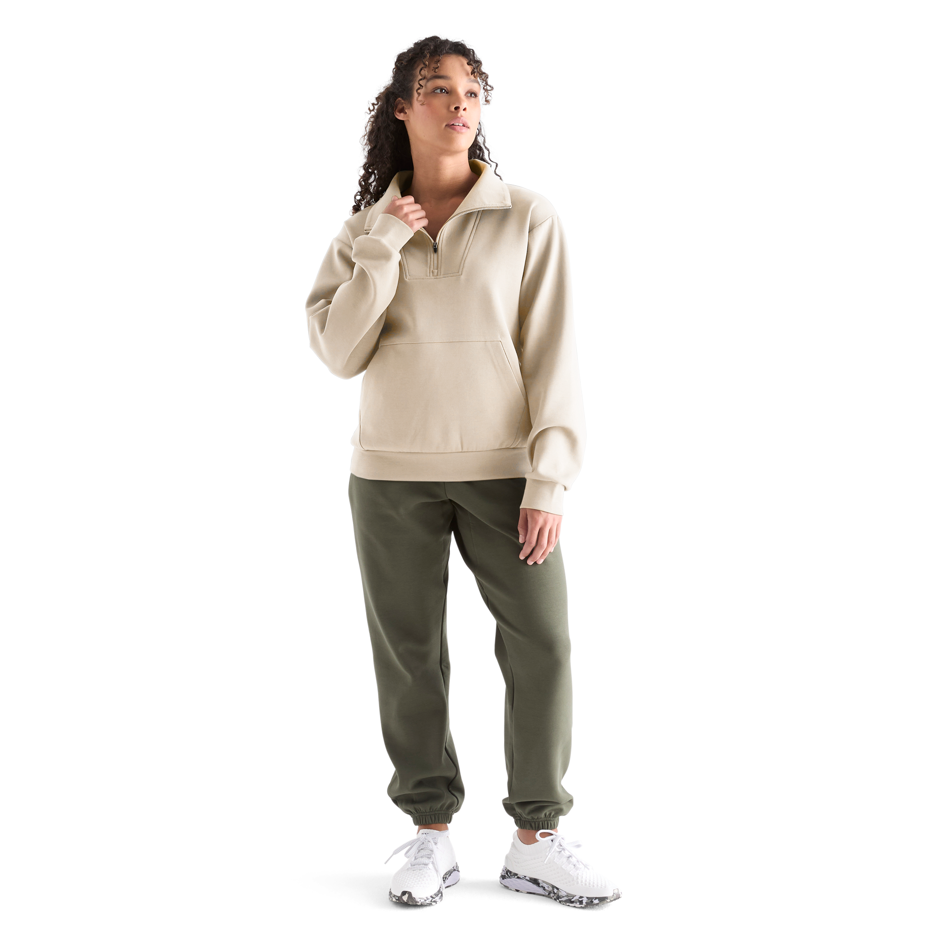 Women's All-Day Comfort 1/4 Zip Fleece Pullover - Lightweight Warm Layering for Outdoor Hiking, Running & Casual Wear