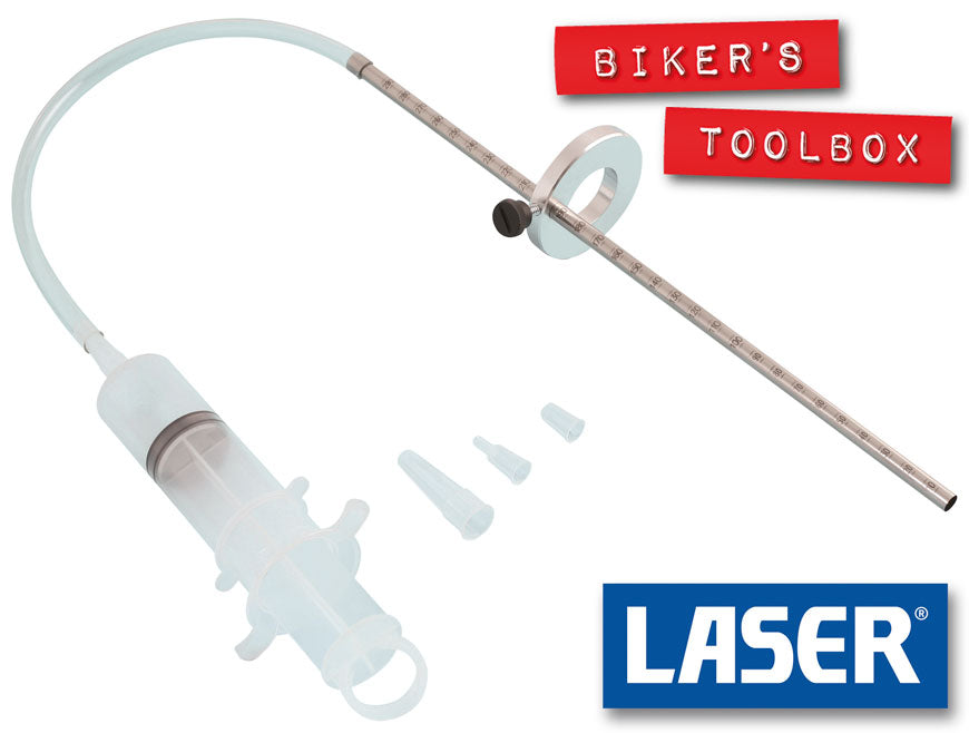 Laser Fork Oil Level Setting Tool - Motorcycle Fork Oil Measurement Gauge - Perfect for DIY Motorcycle Maintenance & Suspension Tuning