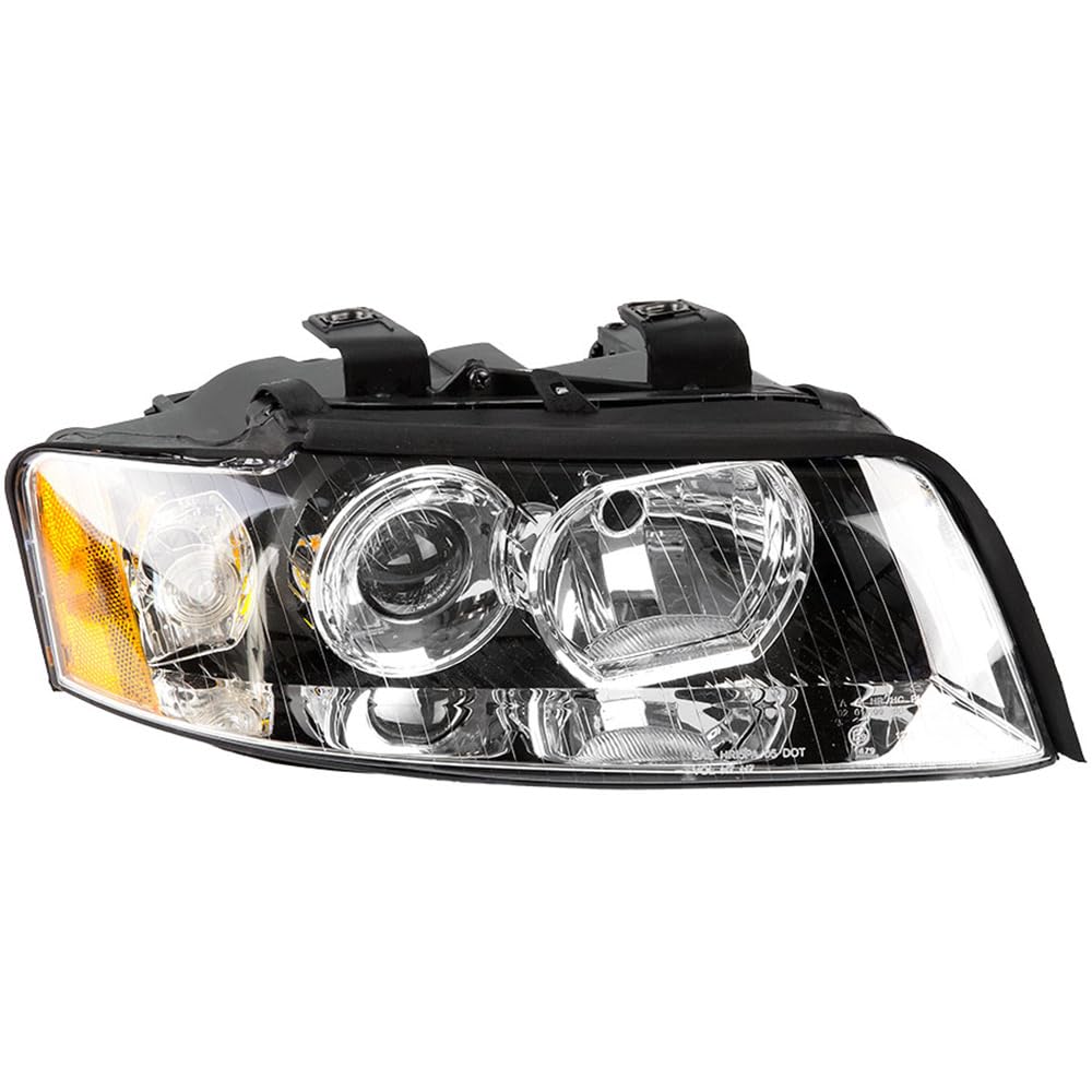 Audi A4 Quattro & A4 Right Passenger Side Headlight Assembly - OEM Replacement - BuyAutoParts 16-01883AN - Perfect for Night Driving & Foggy Conditions