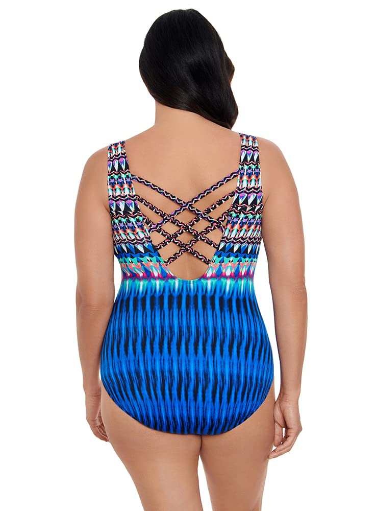 Longitude Women's High Energy Triple X-Back One Piece Swimsuit - Sexy Athletic Swimwear for Lap Swimming, Water Aerobics & Beach Vacations