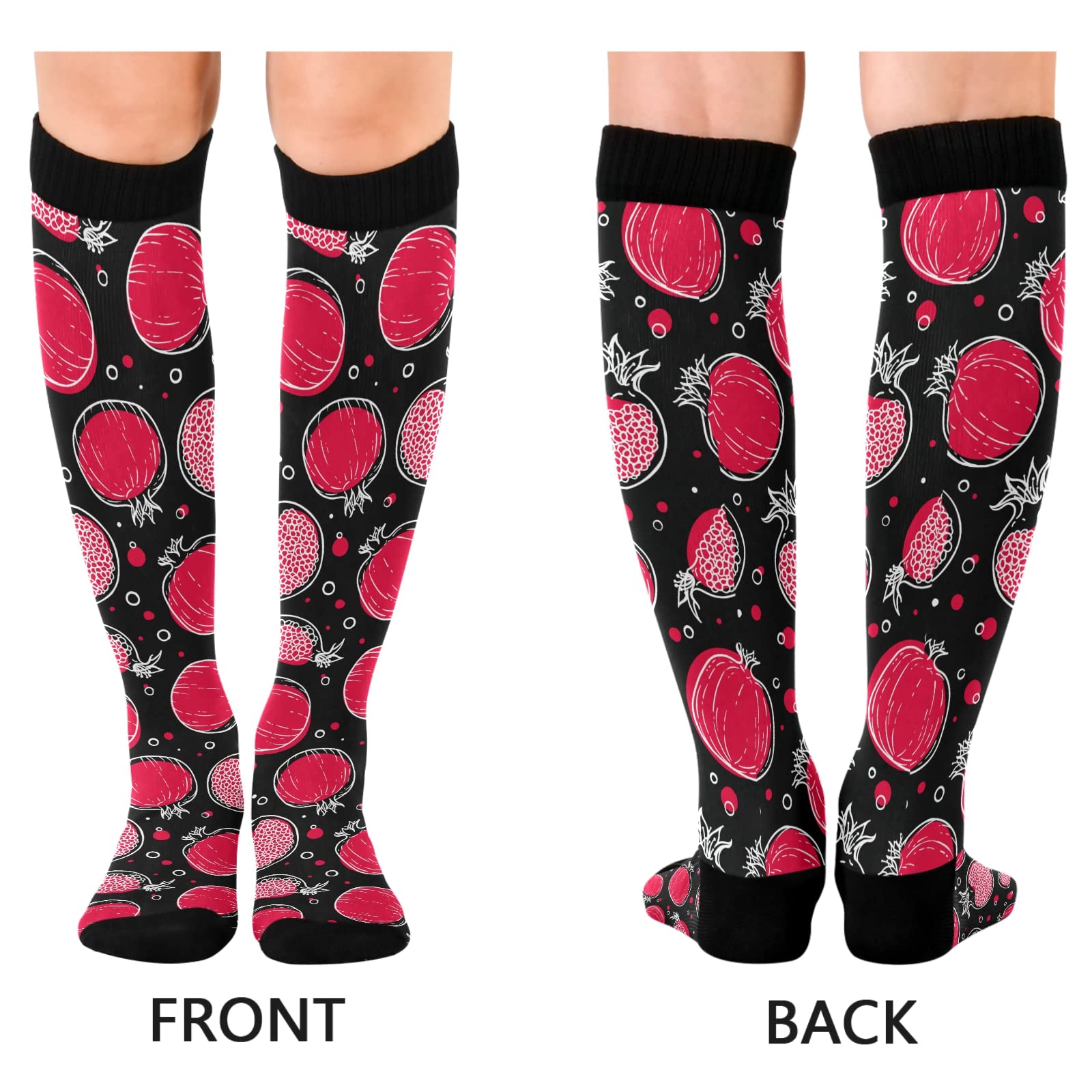 **JUNZAN Compression Socks for Women & Men - Medical Grade Blueberry Circulation Socks for Running, Cycling, Nursing & Travel - Improve Blood Flow & Reduce Swelling**    *(Use for: Marathon Training, Long Work Shifts, Airplane Travel & Post-Workout Recovery)*