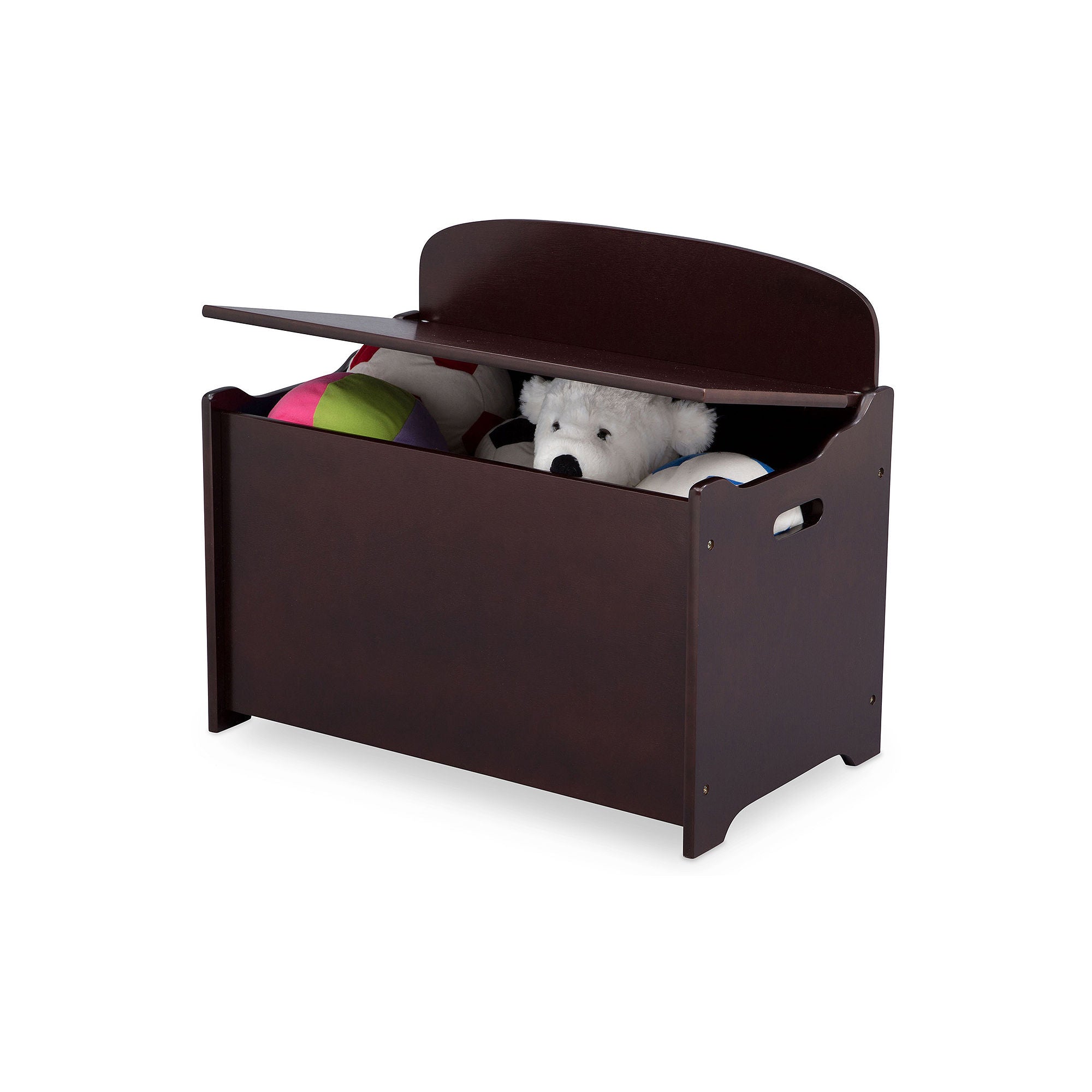 Assorted National Brand Kids Wooden Toy Storage Box in Pink & Chocolate - Perfect for Nursery, Playroom & Bedroom Organization