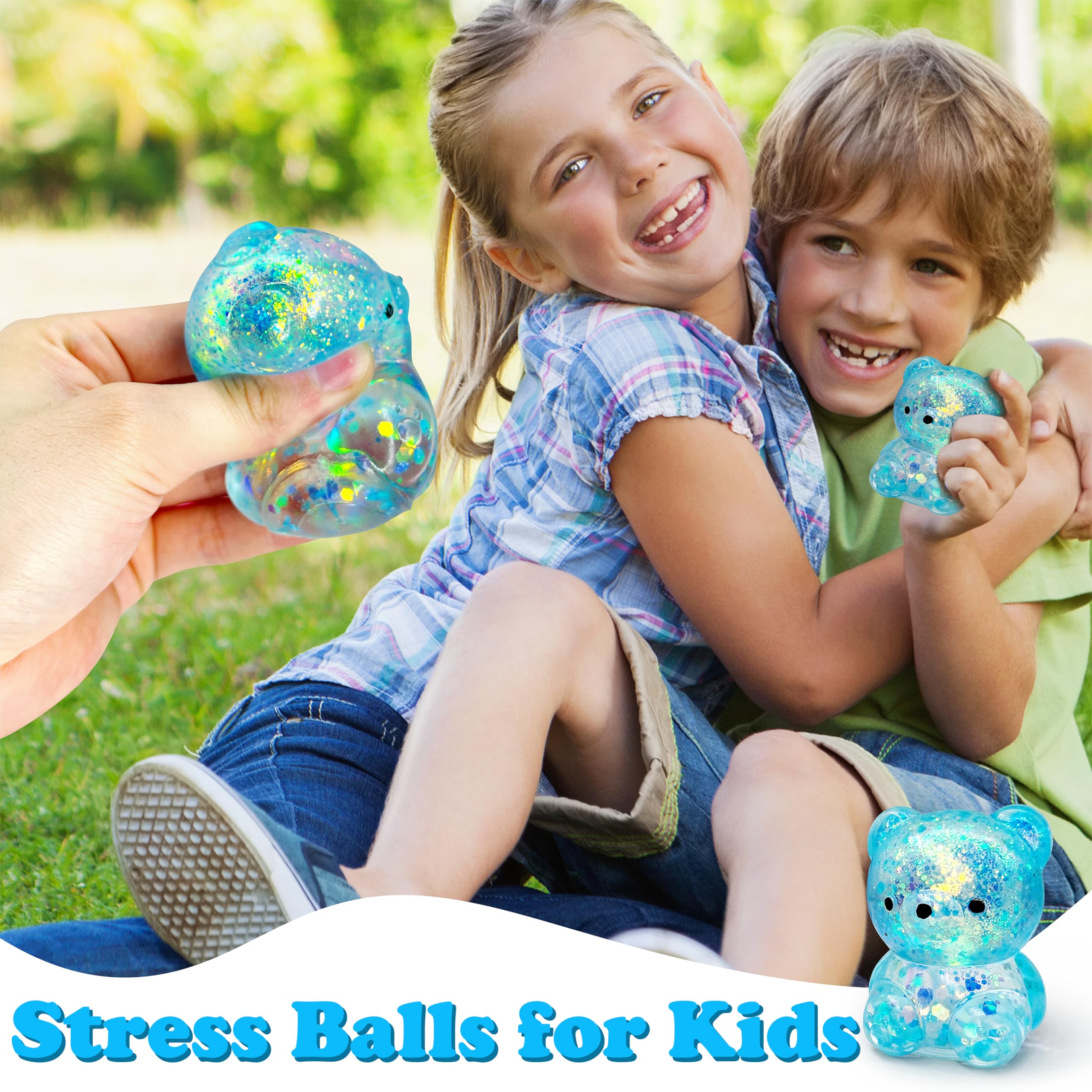 ZTATU Bear Squishy Stress Ball for Adults & Kids - 1PC Soft Fidget Toy for Anxiety Relief, Sensory Therapy for Autism, Party Favors - Perfect for Office, Home, Travel & Classroom Use
