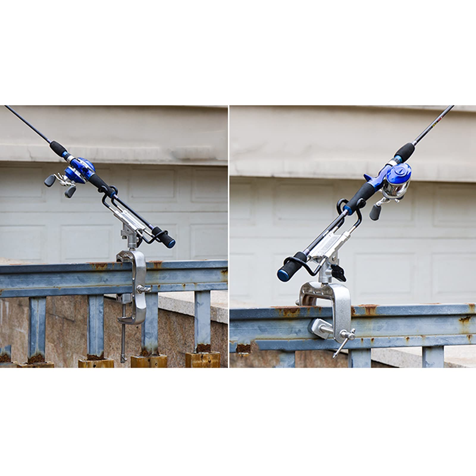 Premium Stainless Steel Universal Fishing Rod Holder – Dual-Purpose Boat & Raft Mount for Saltwater & Freshwater Fishing | Perfect for Deep Sea Angling, Kayak Fishing & Shore Casting