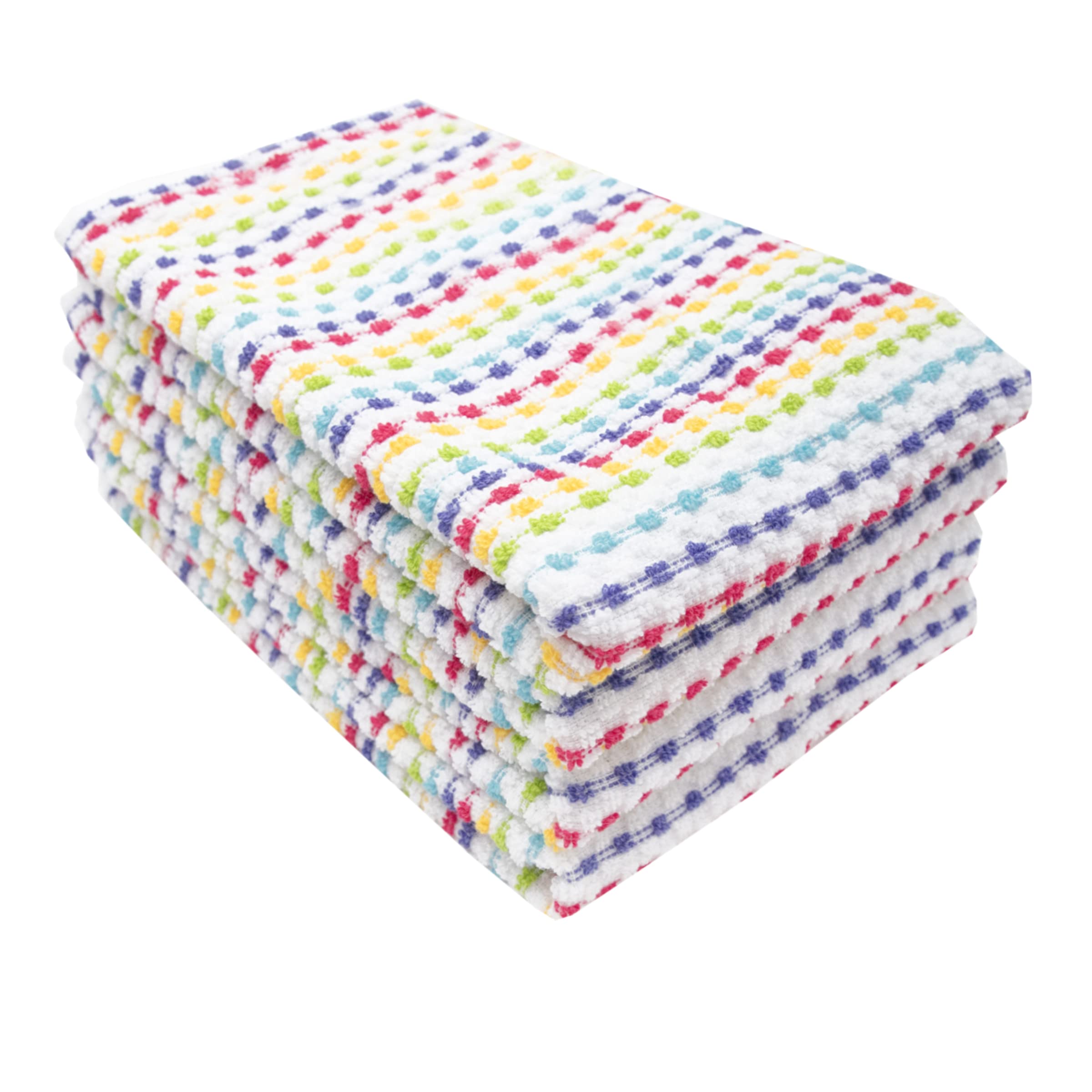 Ritz Pebble Bar Mop Towels - 100% Cotton Super Absorbent & Soft Kitchen Towels for Wiping Tables, Counters & Dishes (4-Pack) - Perfect for Summer Entertaining, Restaurant Use & Daily Cleaning