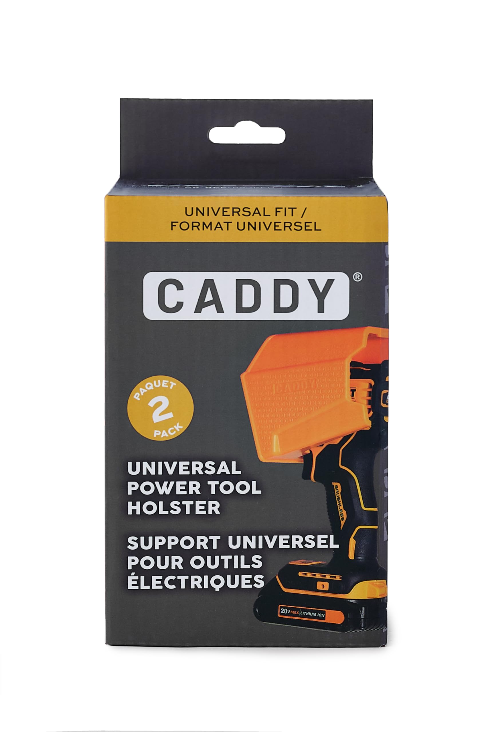 Universal Power Tool Holder & Impact Holster - Heavy Duty 2-Pack Drill Caddy for Garage, Workshop & Job Site - Fits Most Cordless Drills & Tools - Perfect for DIY, Construction & Home Organization