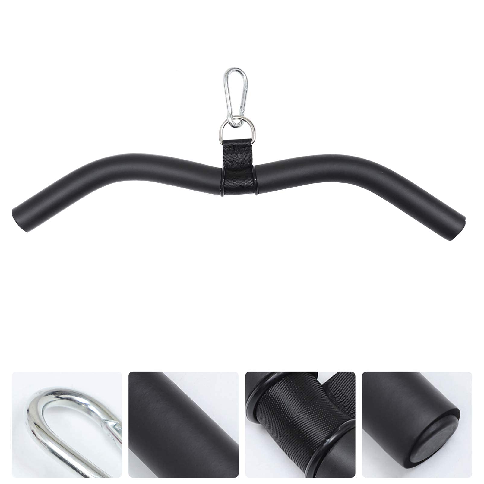 Bicep Pull Bar Set - DIY Fitness Pull-Up Bar & Straight Bar with Cable Attachments for Home Gym Workout | Strength Training Equipment for Arms, Back & Shoulders | Perfect for Home Fitness, CrossFit & Bodybuilding