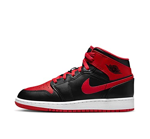 Black/Fire Red/White