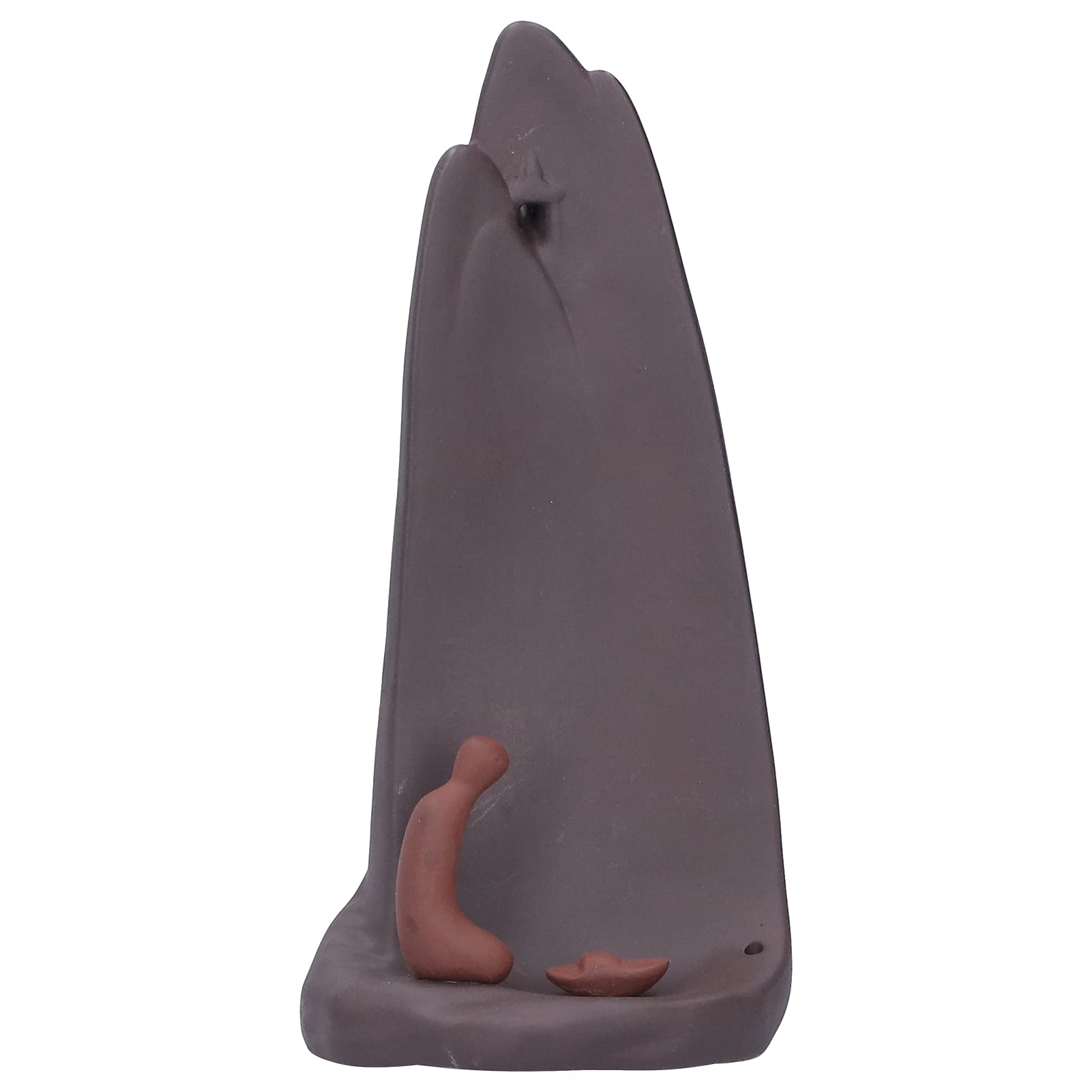 Handmade Matte Ceramic Backflow Incense Cone Holder - Elegant Waterfall Design for Aromatherapy, Meditation, Yoga | Perfect for Office, Living Room, Tea Room & Home Decor