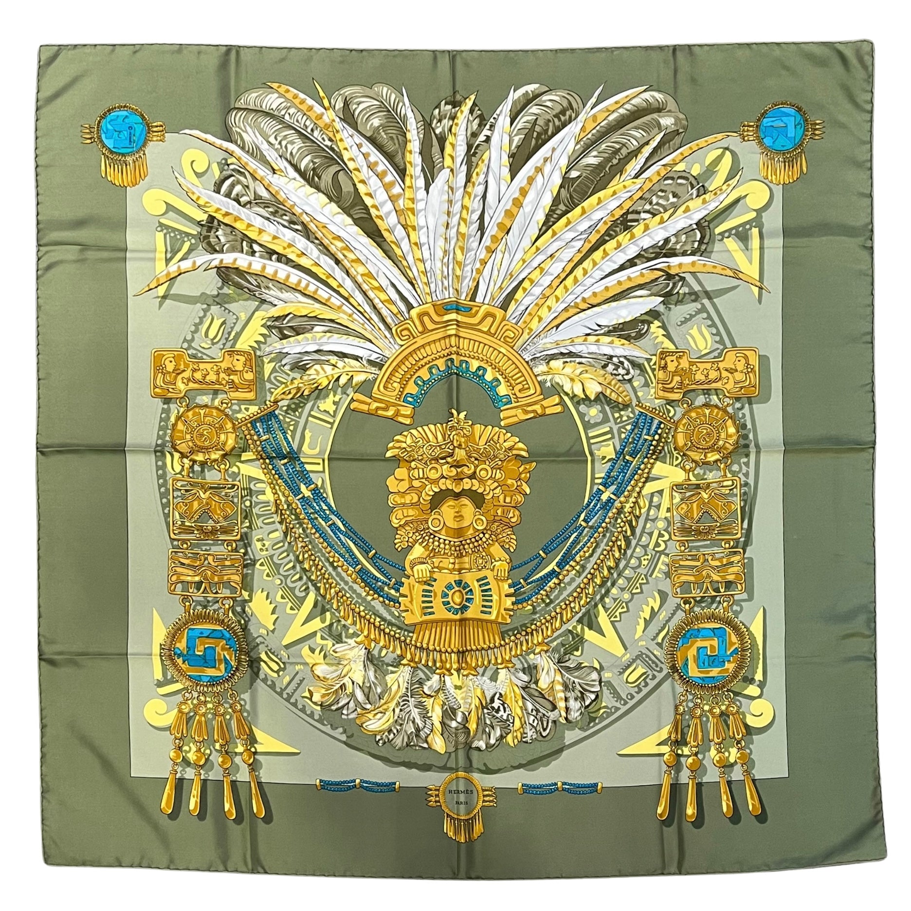 Hermes Mexique Silk Scarf - Luxury Designer Fashion Accessory for Women | Perfect for Gifts, Parties & Special Occasions
