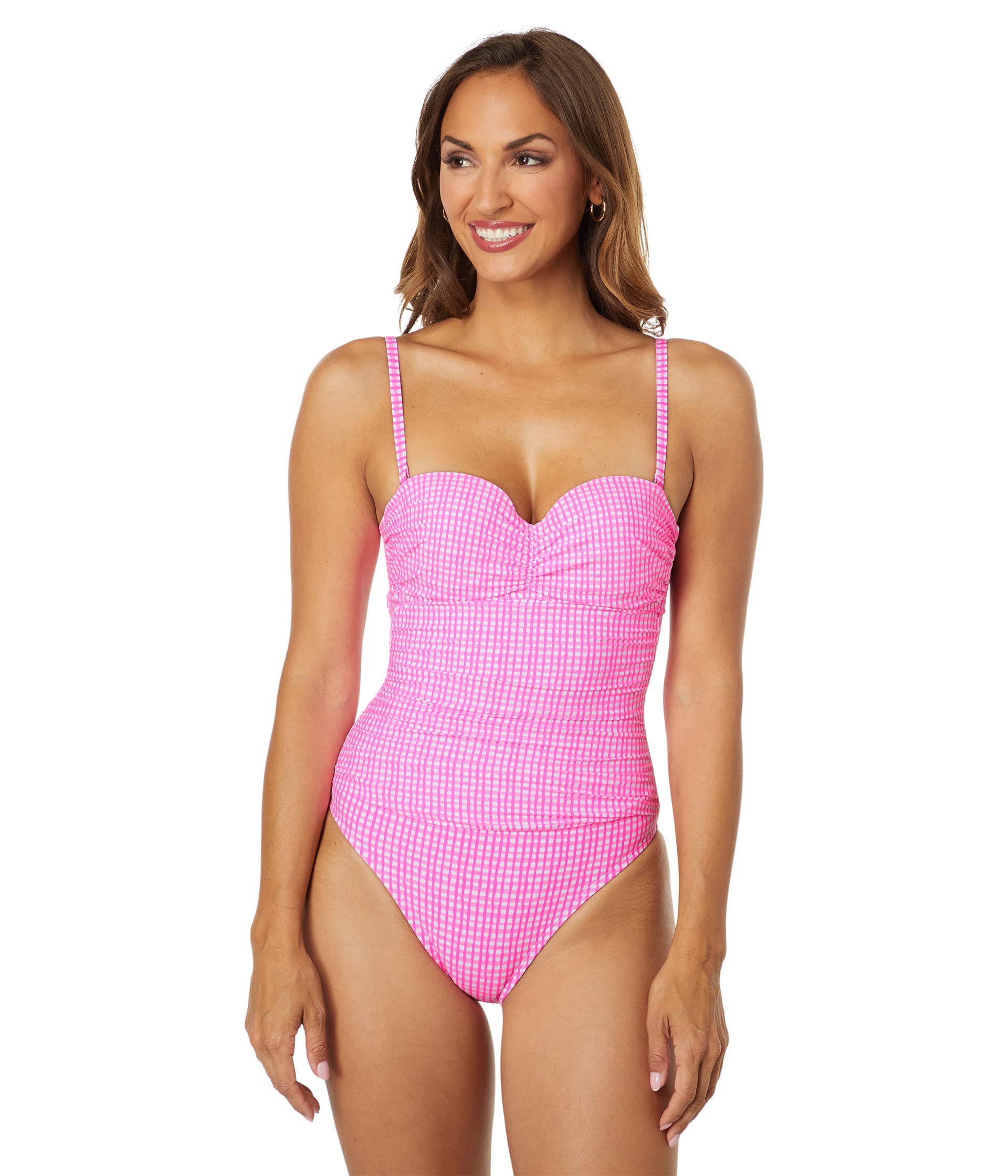 Lilly Pulitzer Layne One-Piece Swimsuit | Women's Floral Print Bathing Suit | Beach & Pool Wear for Summer Vacations