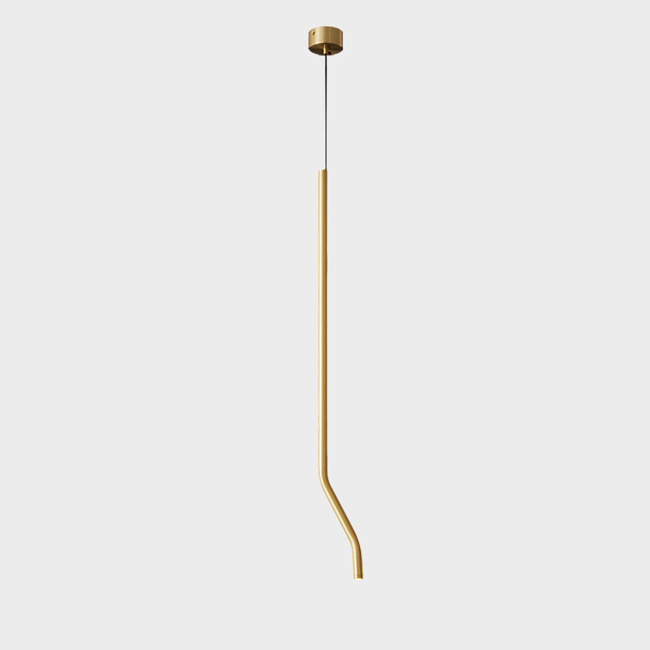 Modern Bending Line Pendant Light - Adjustable LED Hanging Lamp for Kitchen Island, Dining Room, and Living Room Decor