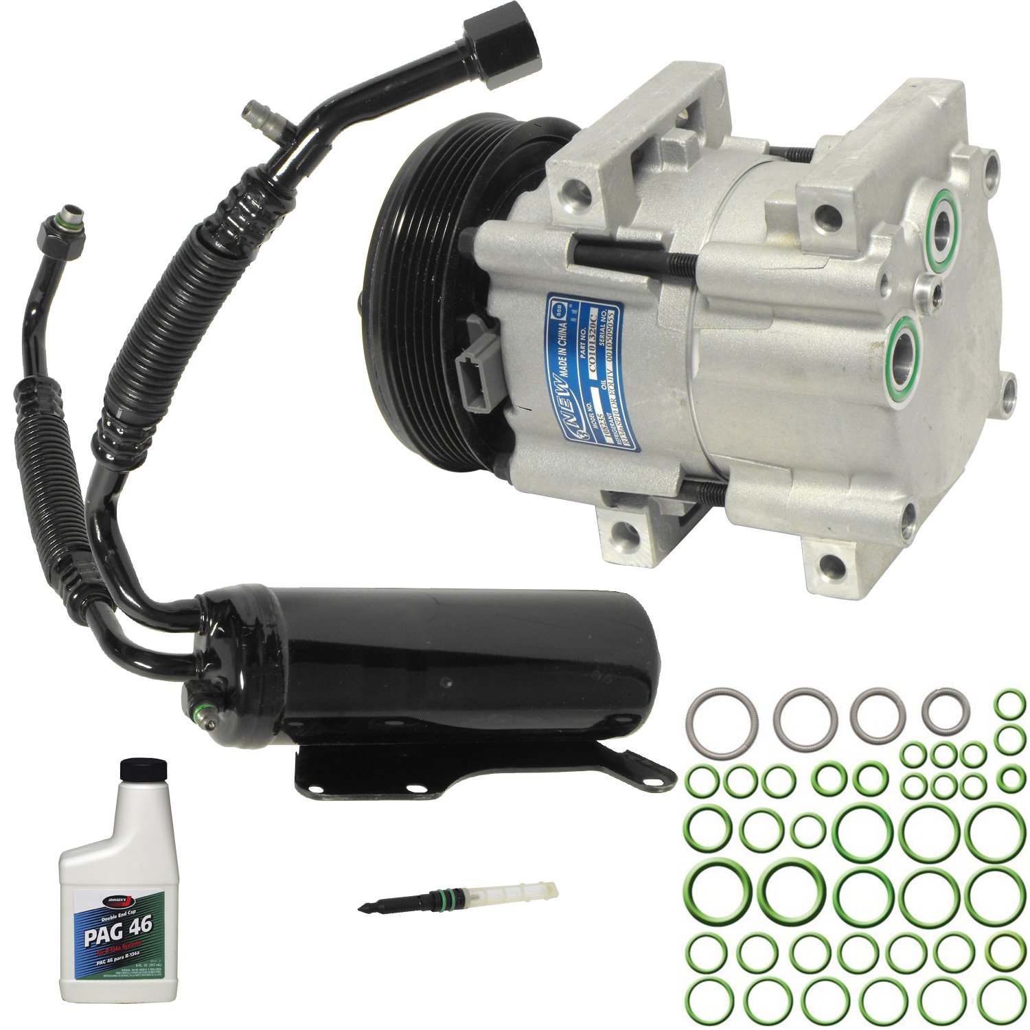 Universal Air Conditioner KT 1442 A/C Compressor & Component Kit - Replacement Parts for Car AC System - Perfect for DIY Auto Repair & Maintenance