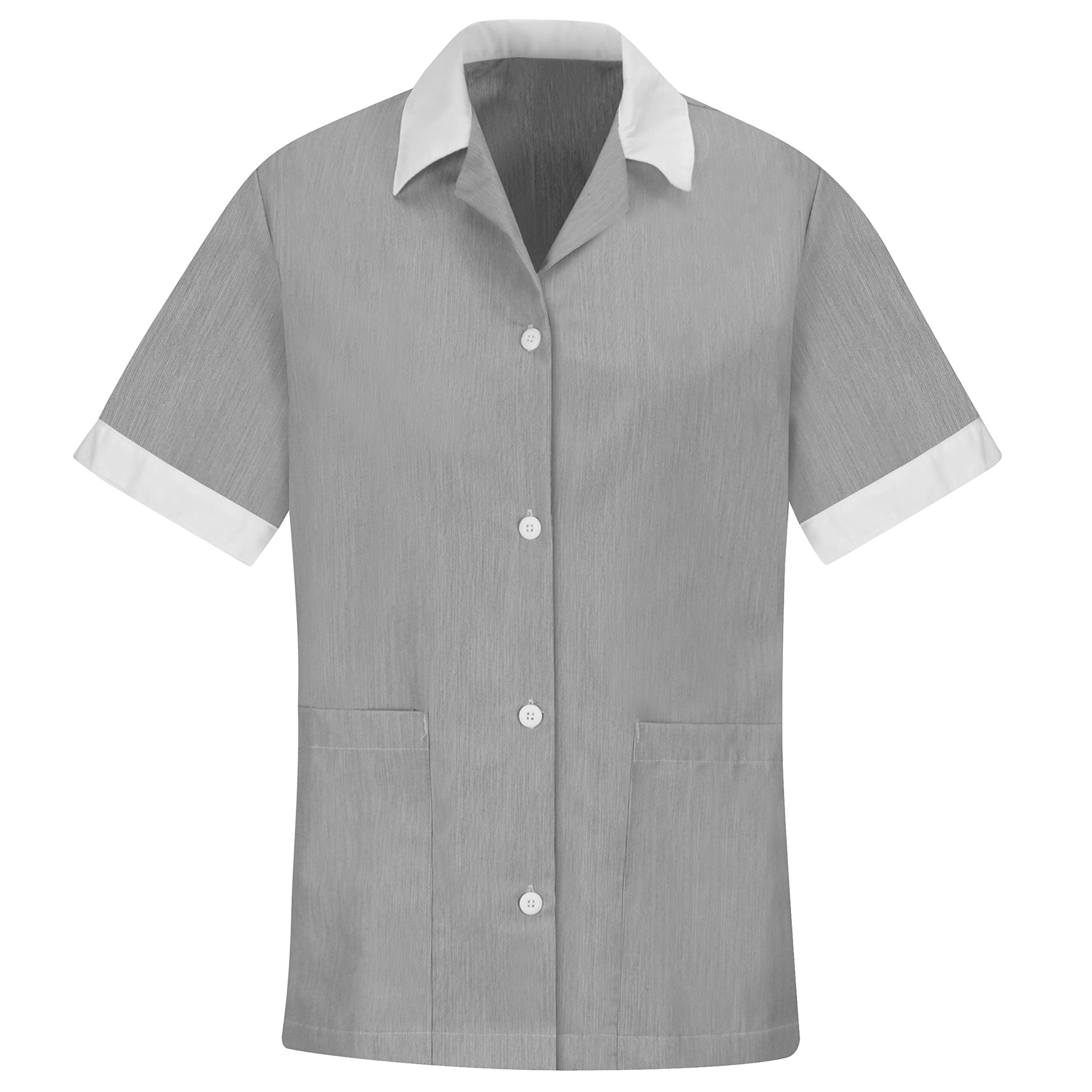 Red Kap Women's Single Breasted Tunic Shirt - Comfortable Workwear Top for Nurses, Chefs & Service Professionals