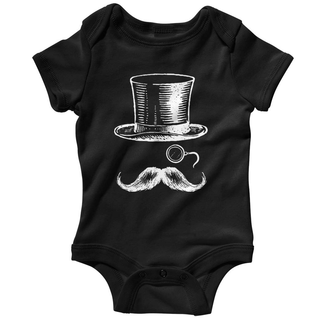 Smash Transit Baby Monocle Man Creeper - Stylish and Comfortable Baby Romper for Boys & Girls | Perfect for Playdates, Photo Shoots & Everyday Wear