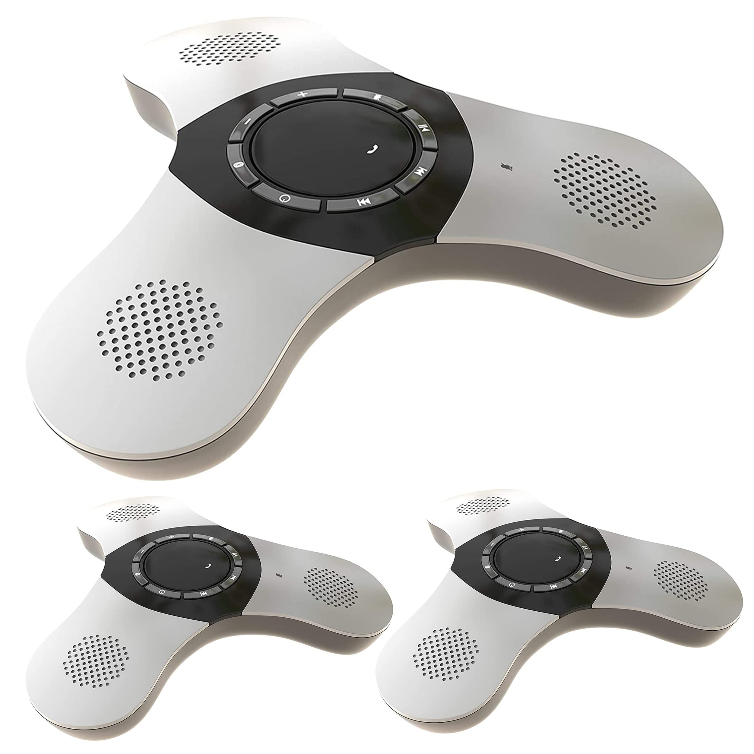 Skywin Bluetooth Conference Speaker with Microphone - 3 Pack Wireless Speakerphone for Office, Computer, Laptop & PC - Portable Smart Speaker for Video Calls, Meetings & Remote Work