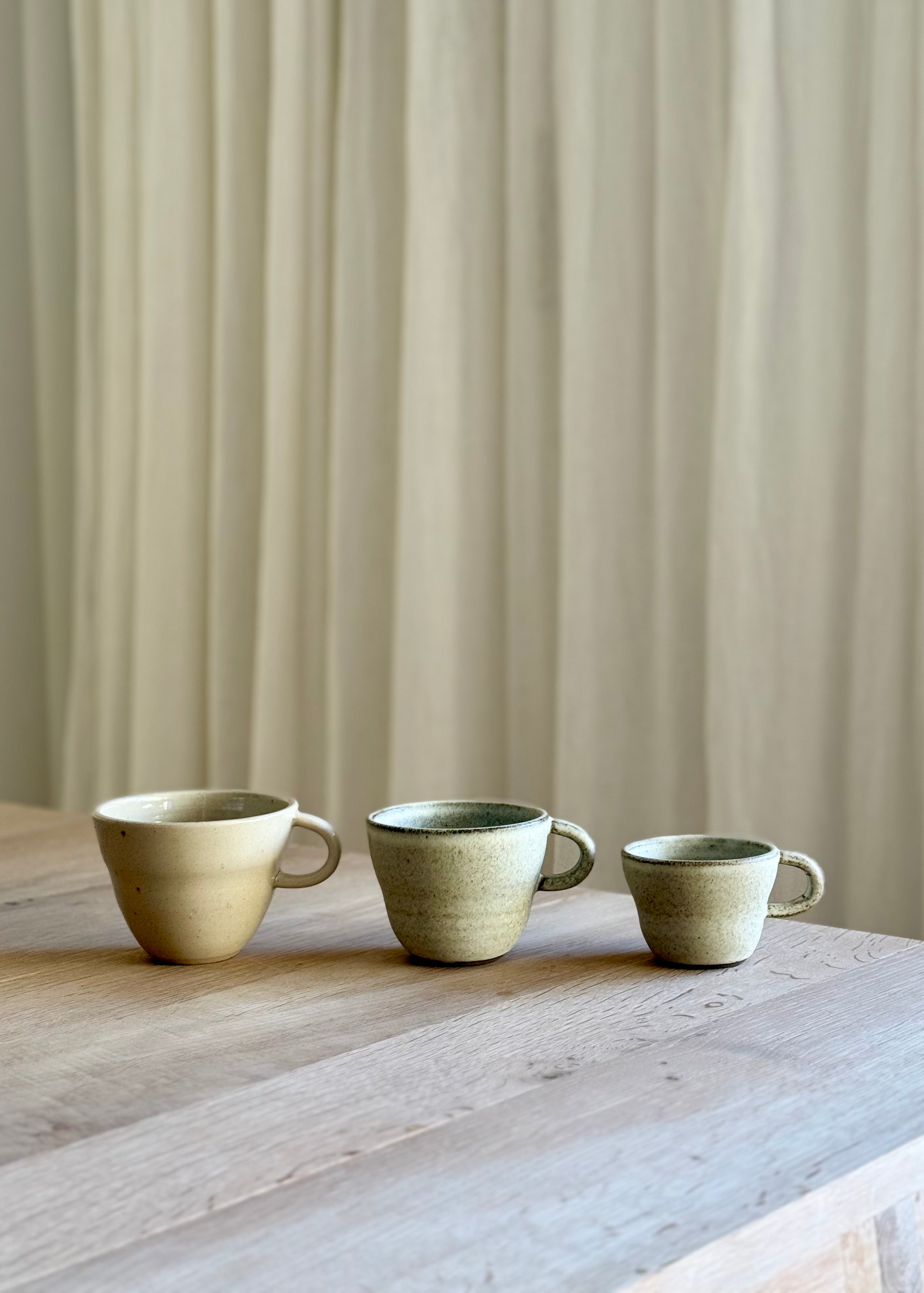 Viki Weiland Wavy Handle Coffee Cup - Elegant Ceramic Mug for Home, Office & Gifts - Perfect for Hot Beverages, Tea & Coffee Lovers
