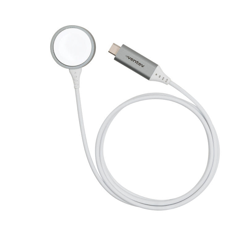 Ventev USB C to USB A Cable 1M White - Fast Charging & Data Sync for iPhone, Android, MacBook, iPad - Perfect for Home, Office & Travel Charging