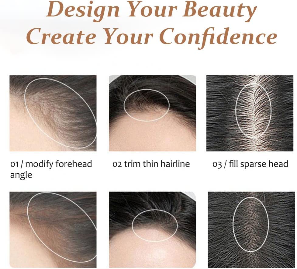 **Brown Hair Filler Root Touch Up Powder for Thinning Hair - Volumizing Eyebrow & Root Cover Up Stick for Men & Women - Perfect for Daily Use, Travel & Special Occasions**