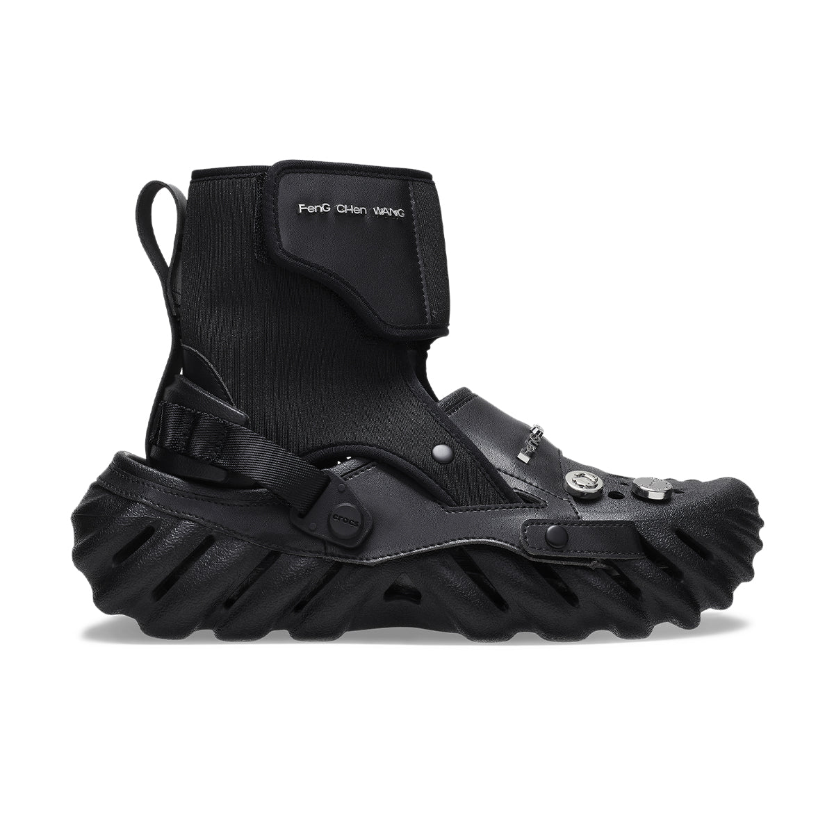 Crocs 2-in-1 Echo Clog - Comfortable Unisex Slip-On Shoes for Men & Women | Perfect for Indoor, Outdoor & Water Activities | Black