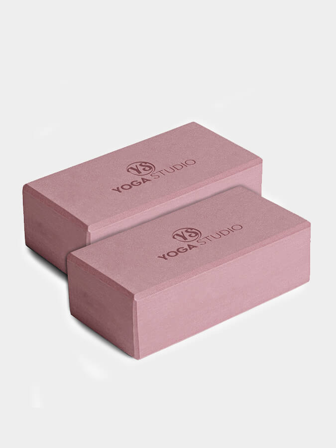 Premium EVA Yoga Blocks Twin Pack - Non-Slip Yoga Bricks for Stability & Alignment - Ideal for Hot Yoga, Pilates, and Home Workouts