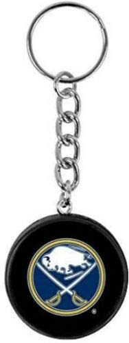 Official Buffalo Sabres Mini Hockey Puck Keychain - NHL Licensed Collectible - Perfect for Fans, Gifts, and Game Day Accessories