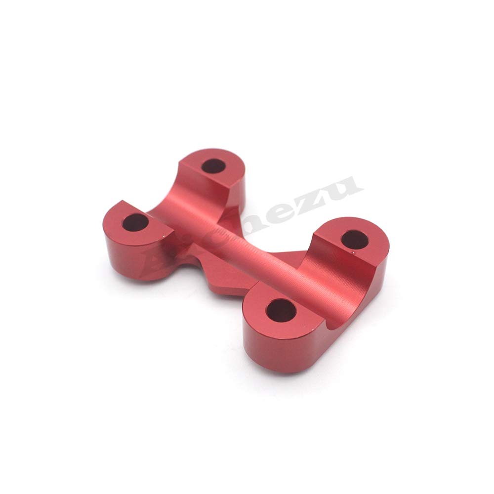 Red Motorcycle Handlebar Top Cover - Modified Handle Bar Mount Clamp for Honda ADV150 (2019-2020) | Durable & Stylish Upgrade for Adventure Riding & City Commuting