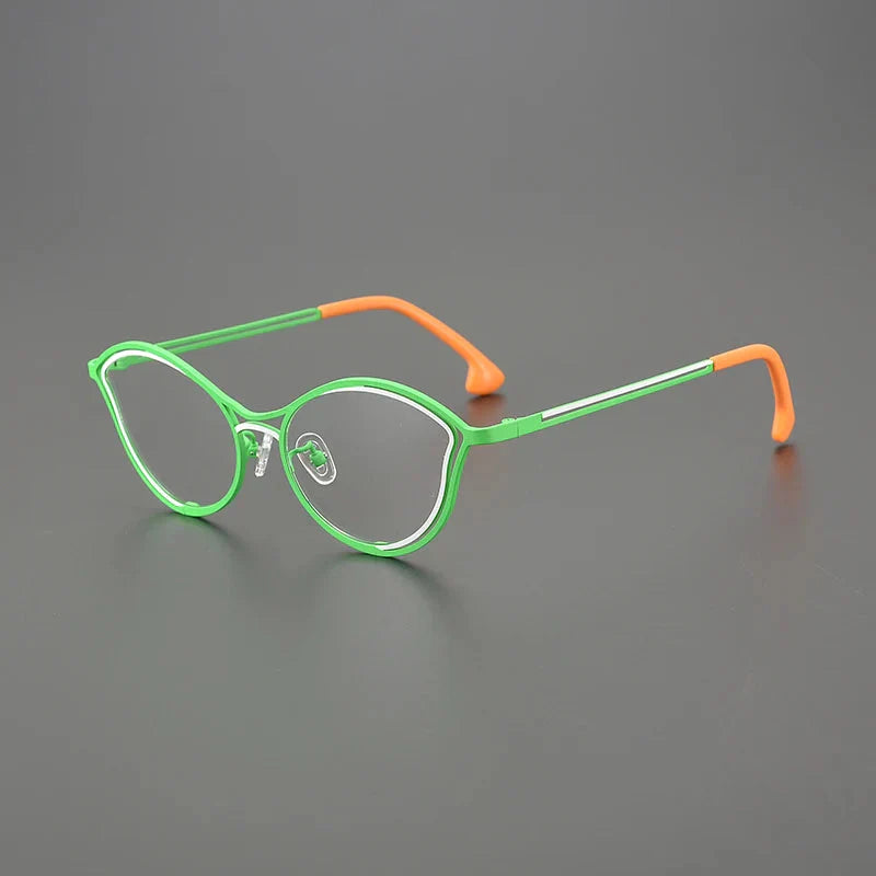 Jeanie Cat Eye Titanium Glasses Frame for Women - Lightweight & Stylish Eyewear for Reading, Driving & Fashion Accessories