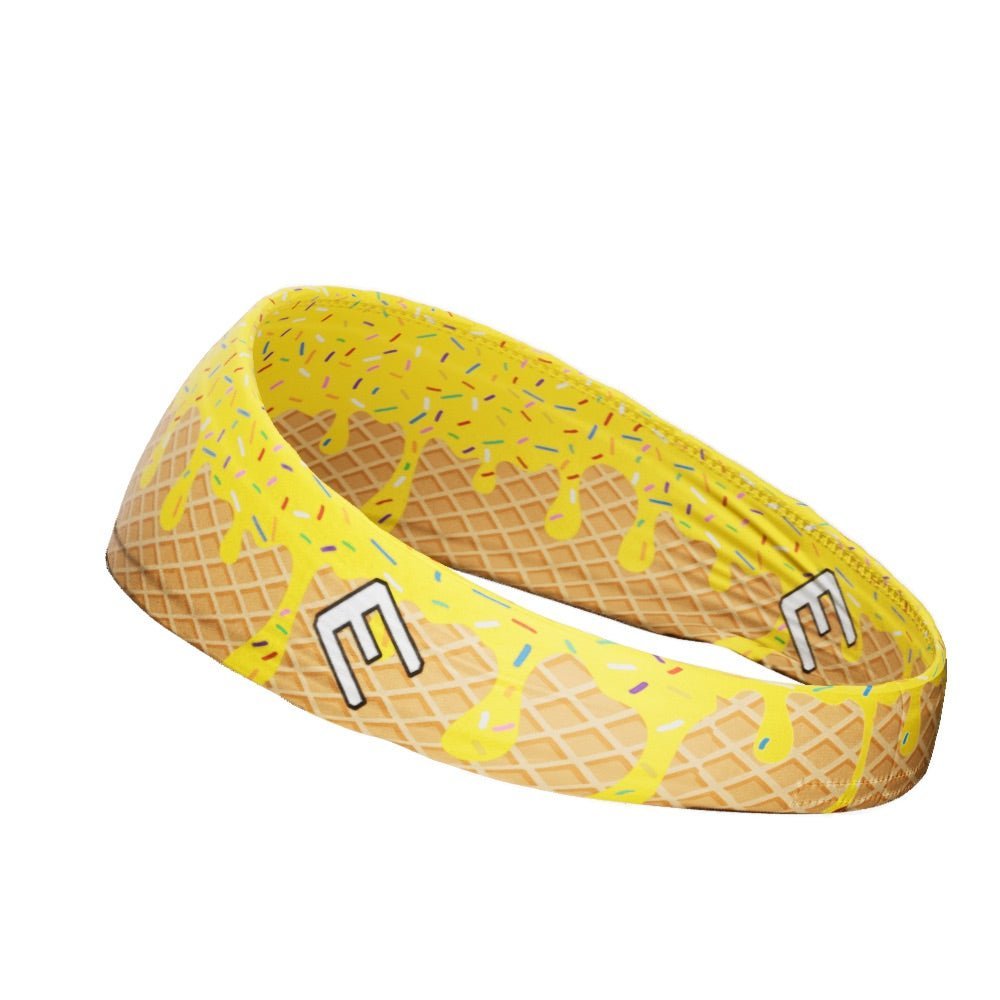 Yellow Ice Cream Headband - Cute Summer Hair Accessory for Women & Girls - Perfect for Beach, Pool, and Outdoor Parties