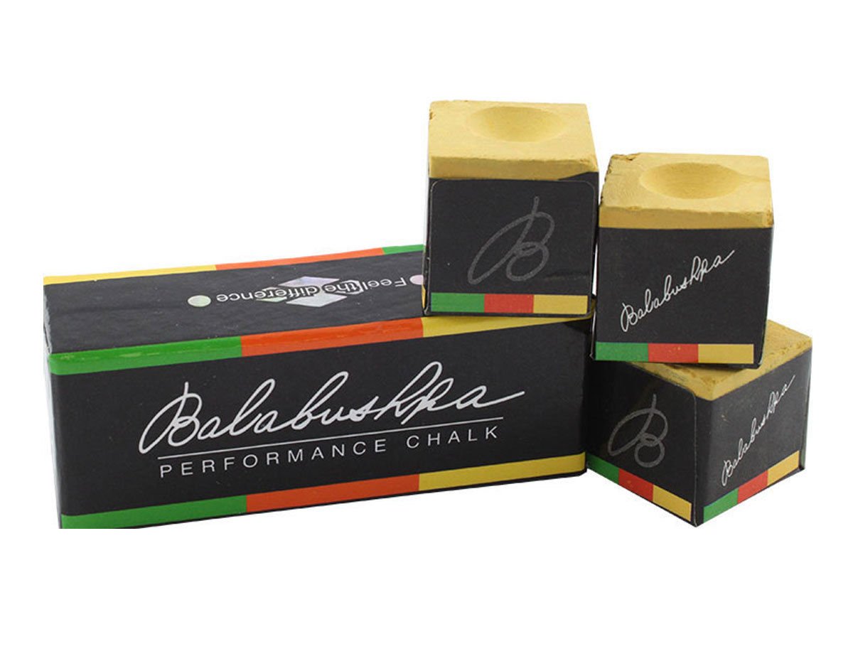 Premium Balabushka Billiard Chalk 3-Pack - Blue, Green & White for Pool Cue Tips - Perfect for Professional & Recreational Pool Players - Enhance Grip & Reduce Miscues in Billiards Games
