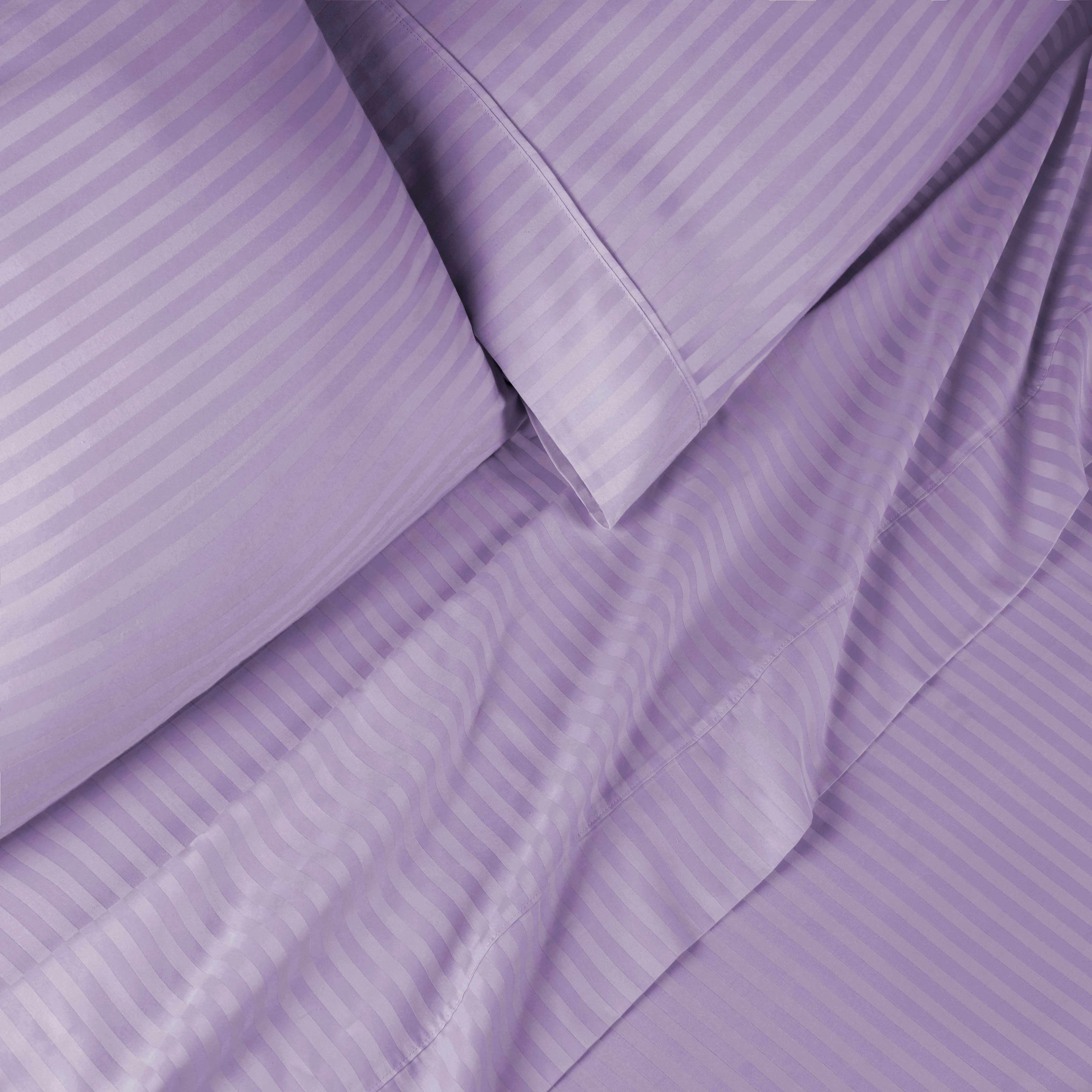Premium Egyptian Cotton 300 Thread Count Sheet Set - Deep Pocket Fitted, Flat & Pillowcases - Soft Luxury Bedding for Master Bedroom or Guest Room