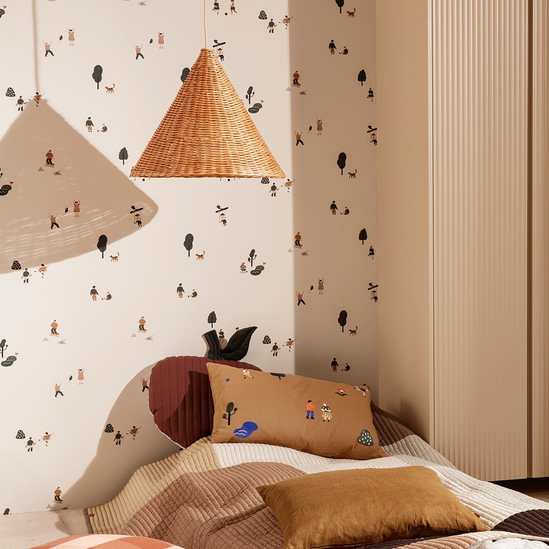 Ferm Living Dou Lamp Shade - Modern Scandinavian Design for Bedroom, Living Room & Office Lighting Decor