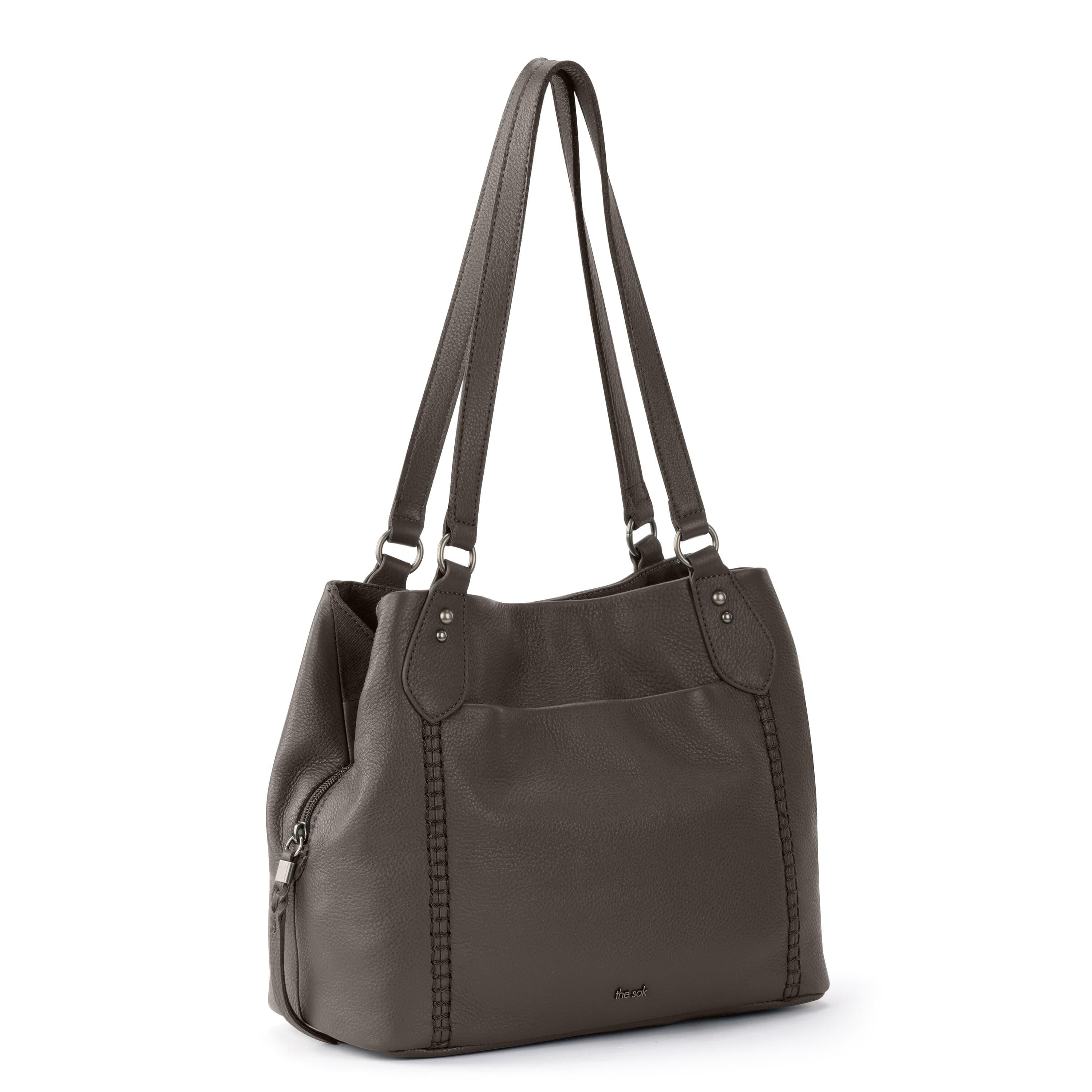 Premium Melrose Satchel - Genuine Leather Handbag for Women, Slate Gray - Perfect for Work, Travel & Everyday Use